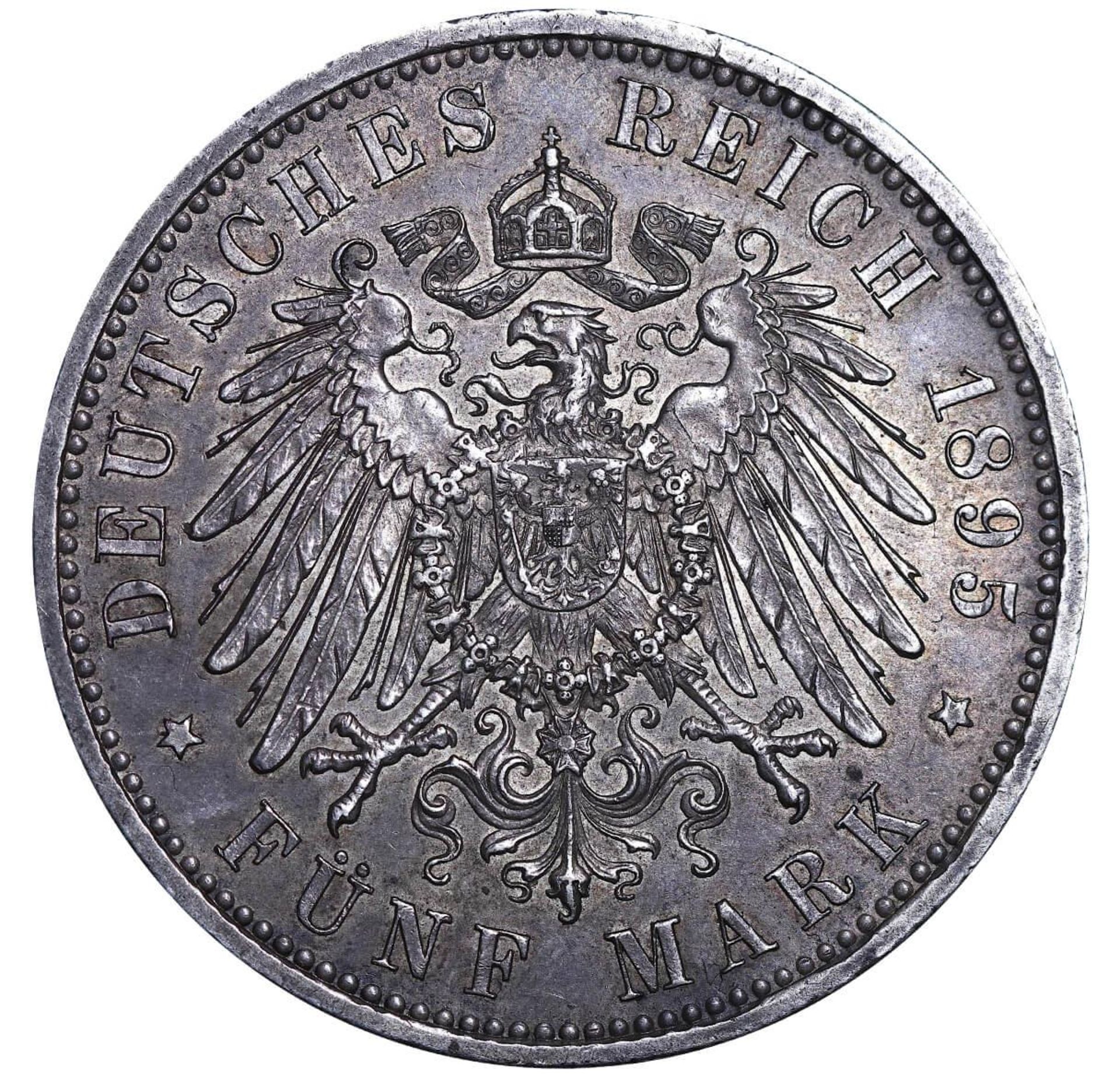 Kingdom of Prussia, 5 Mark, 1895 year, A - Bild 3 aus 3