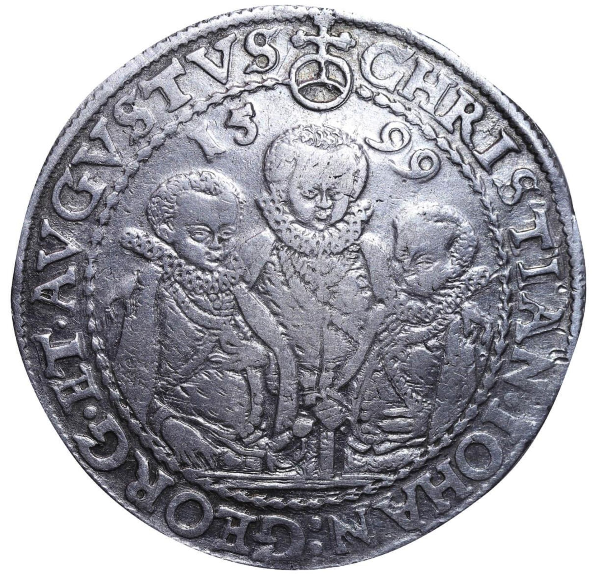 Electorate of Saxony, 1 Thaler, 1599 year, HB - Bild 2 aus 3