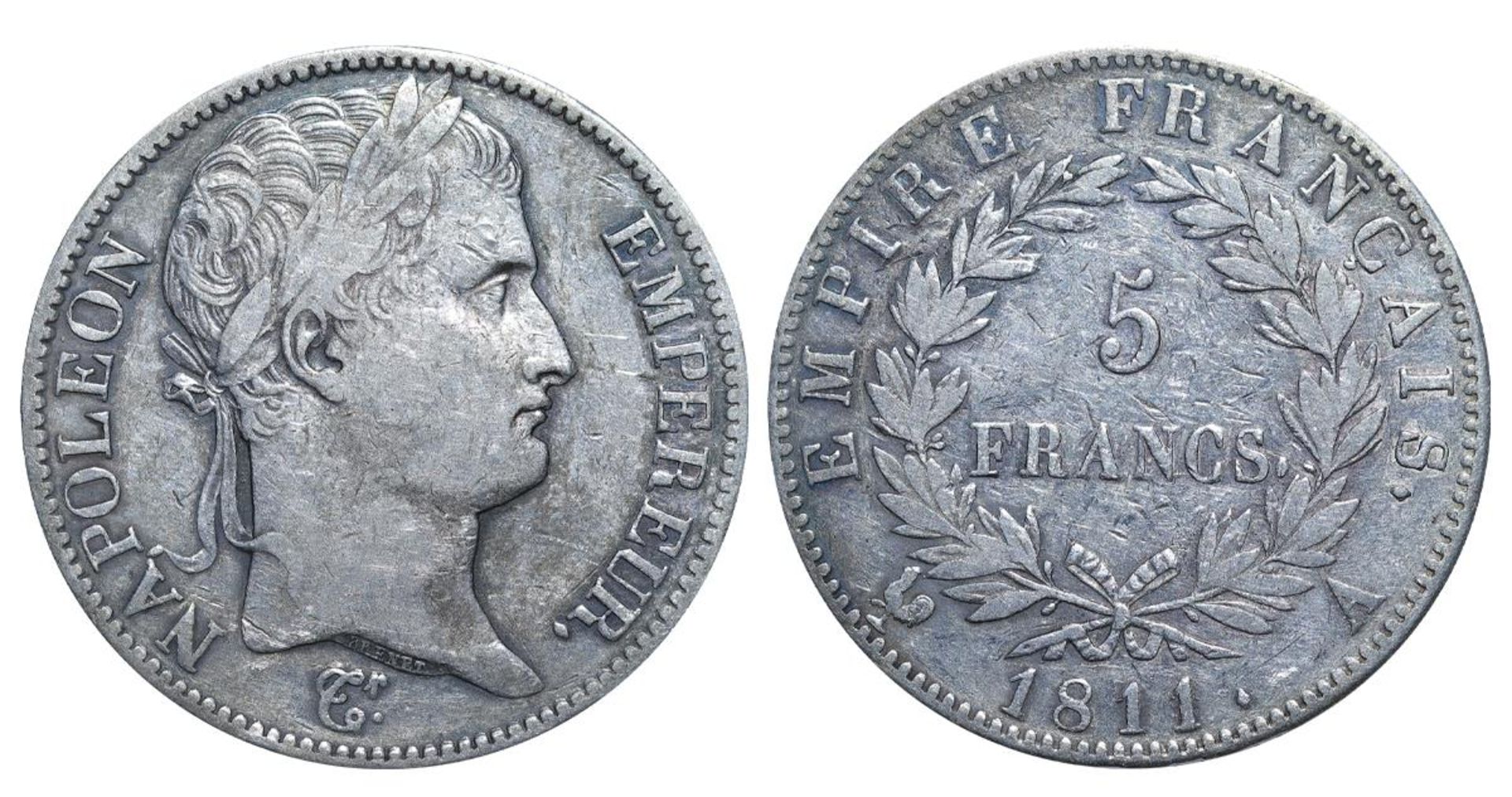 France, 5 Francs, 1811 year, A