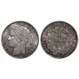 France, 1 Franc, 1872 year, K