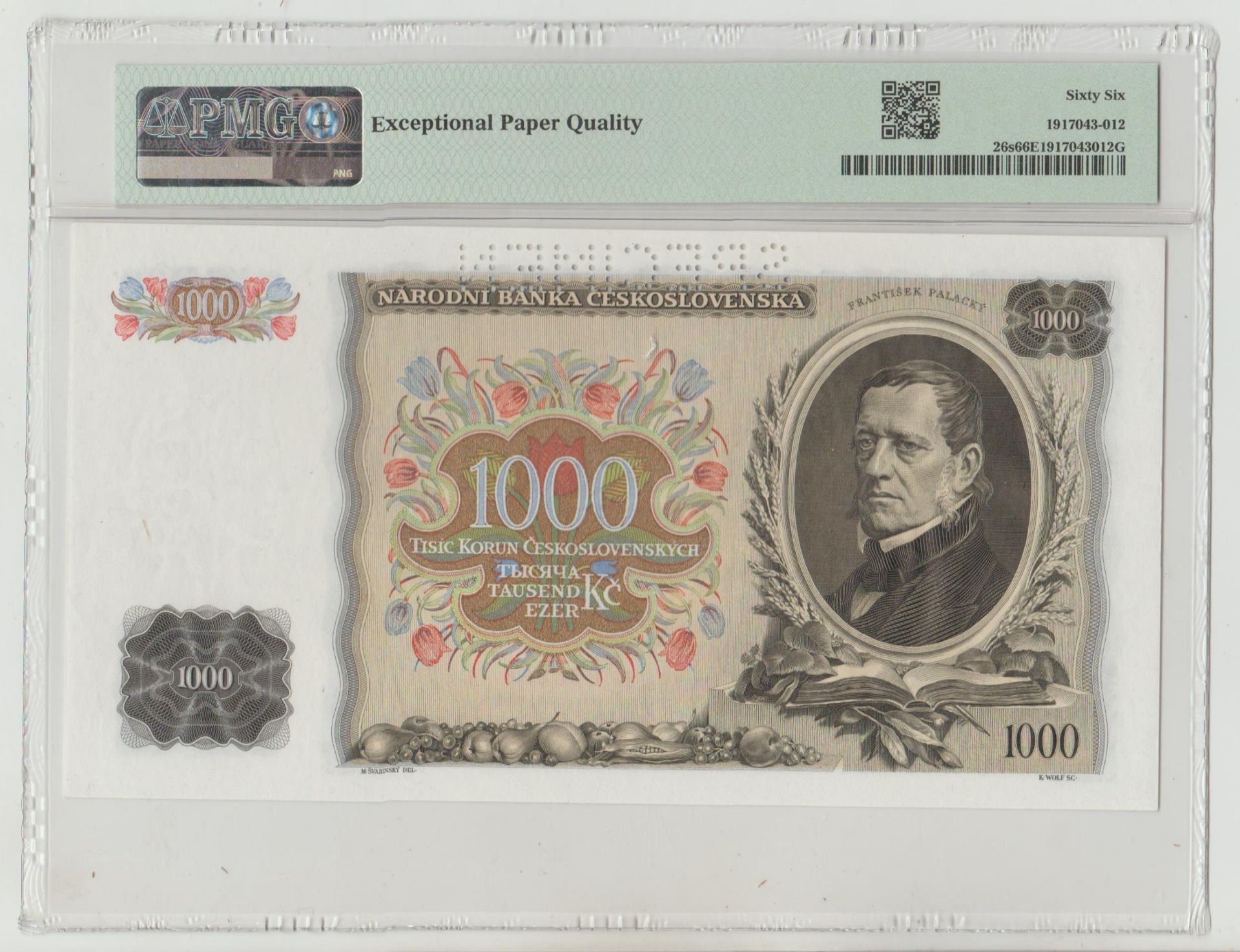 Czechoslovakia, 1000 Korun, 1934 year - Image 2 of 2