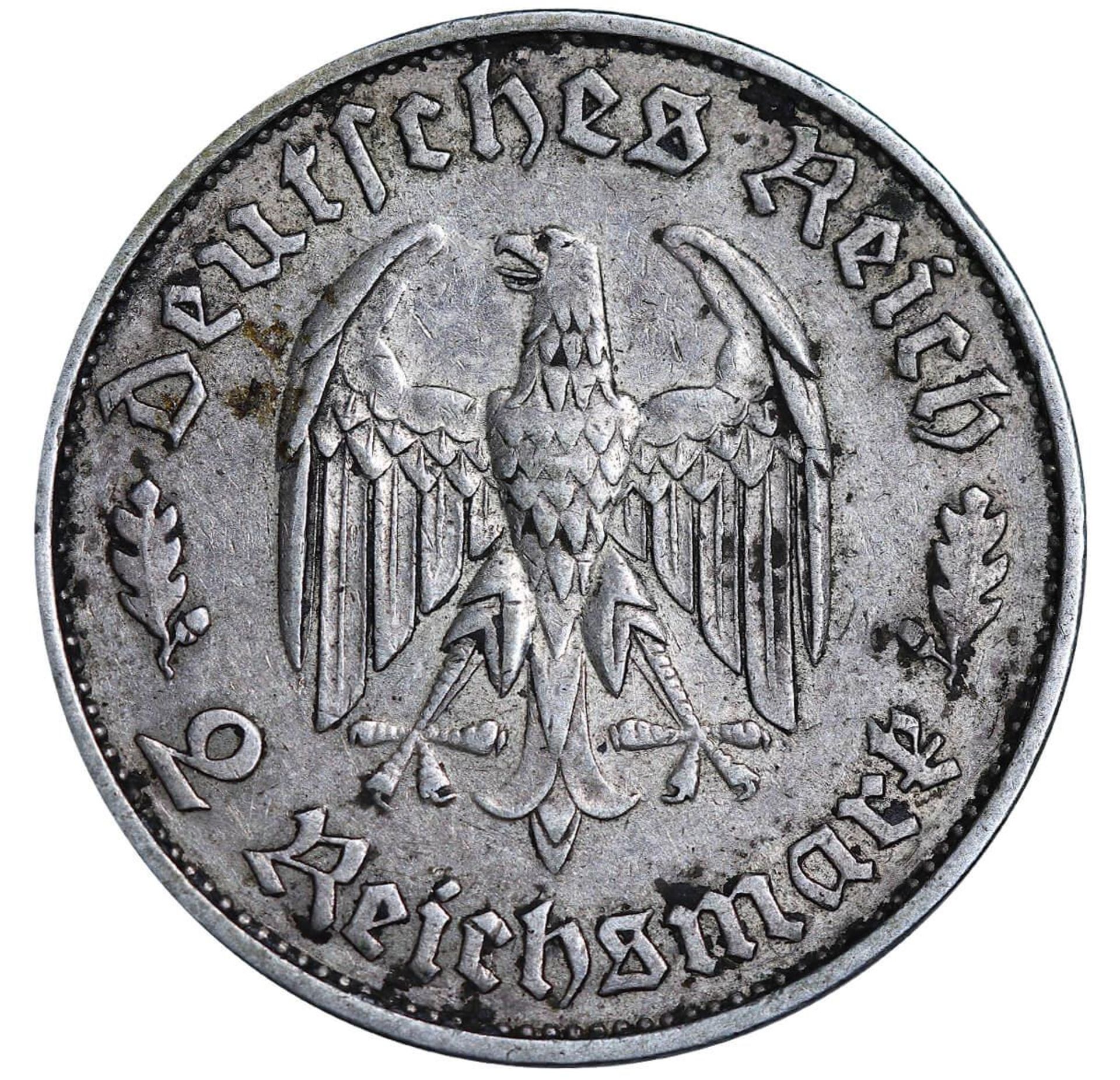 Germany, 2 Reichsmark, 1934 year, F, 175th Anniversary of Friedrich Schiller's Birth - Bild 3 aus 3
