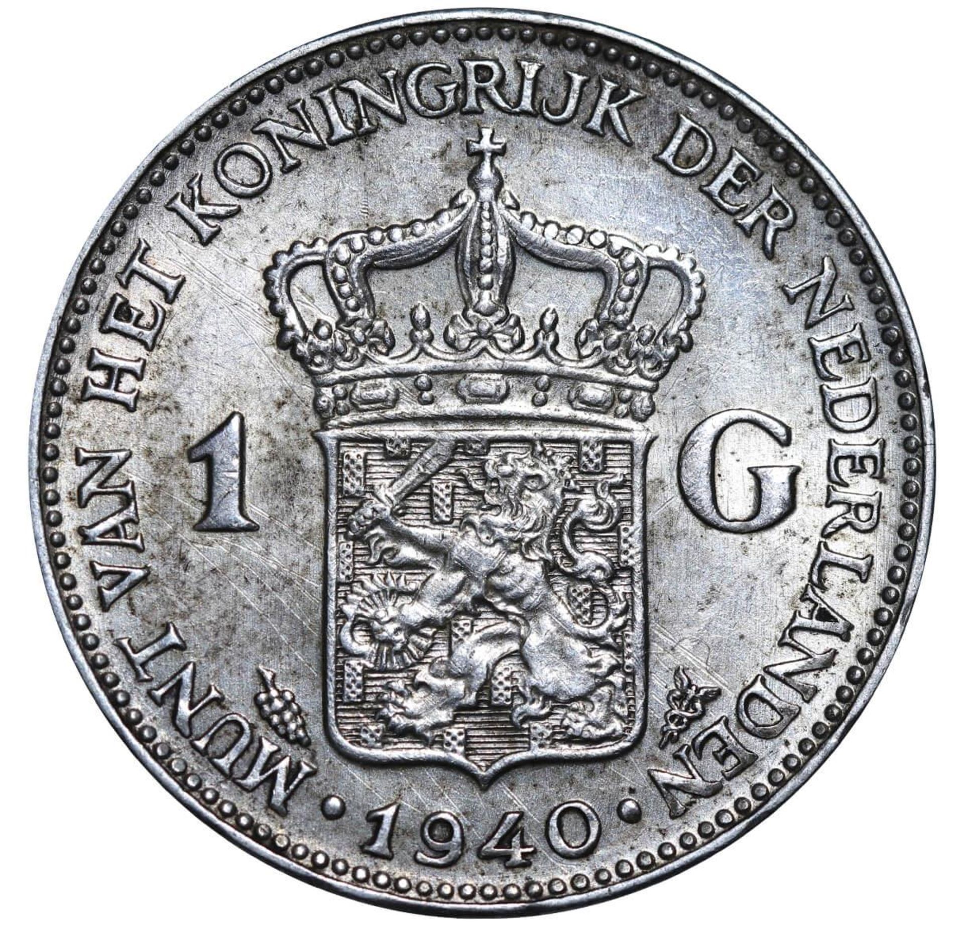 Netherlands, 1 Gulden, 1940 year - Bild 3 aus 3