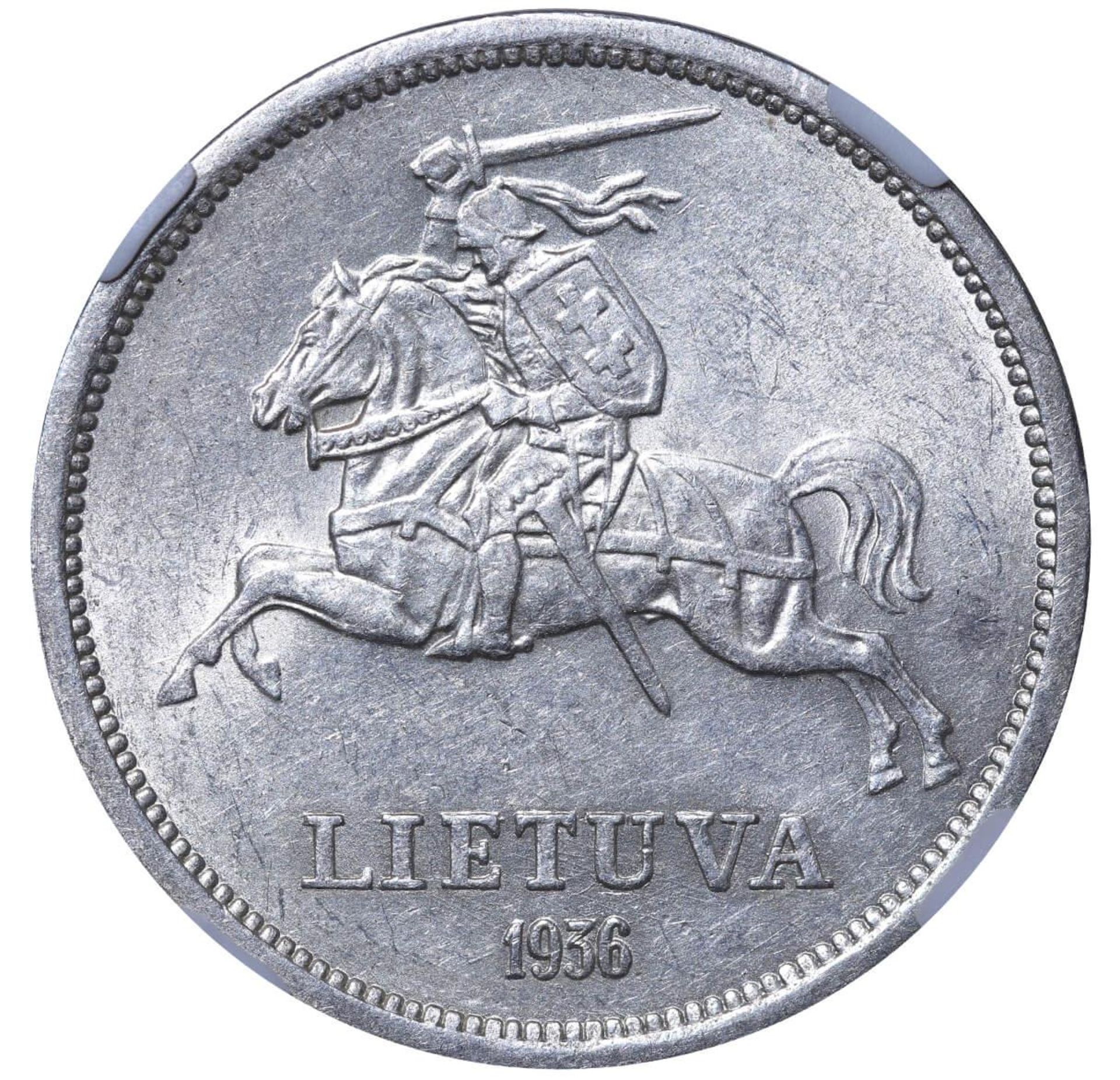 Lithuania, 5 Litai, 1936 year, MS - Image 3 of 3