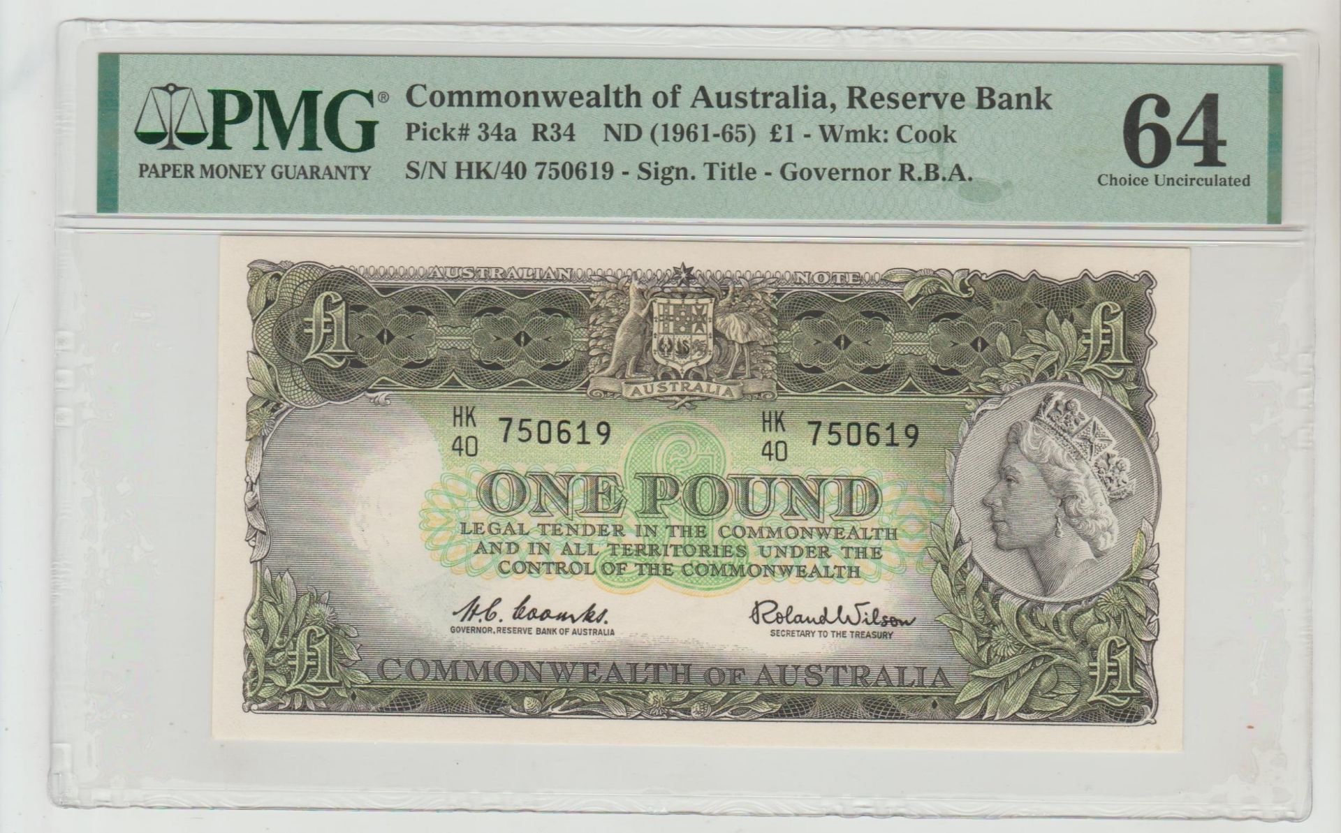 Australia, 1 Pound, 1961 year