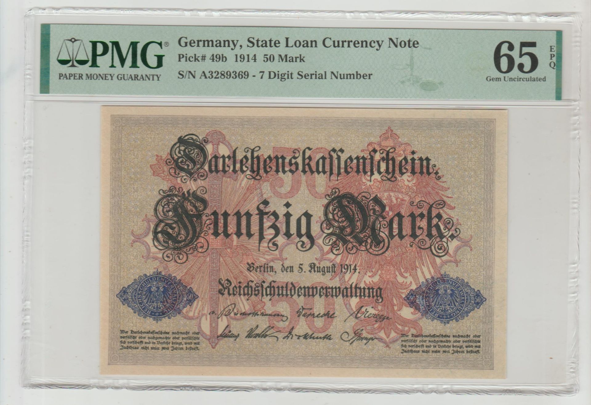 Germany, 50 Mark, 1914 year