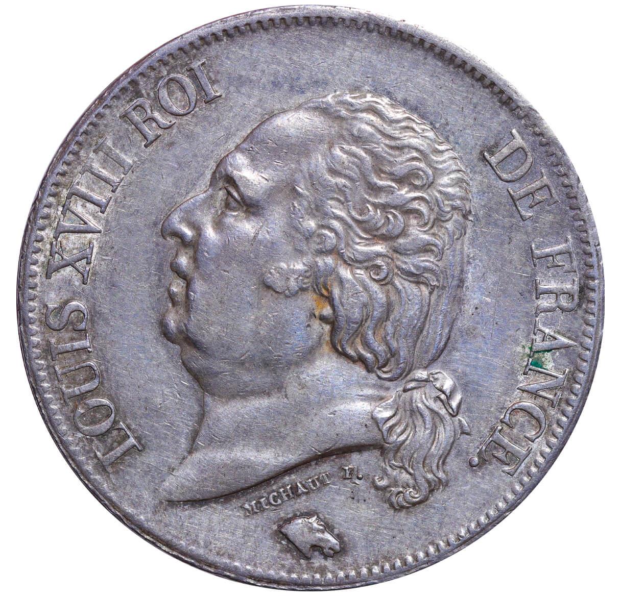 France, 5 Francs, 1823 year, W - Image 2 of 3