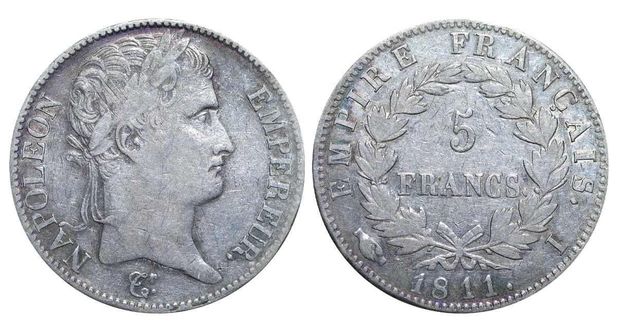 France, 5 Francs, 1811 year, I