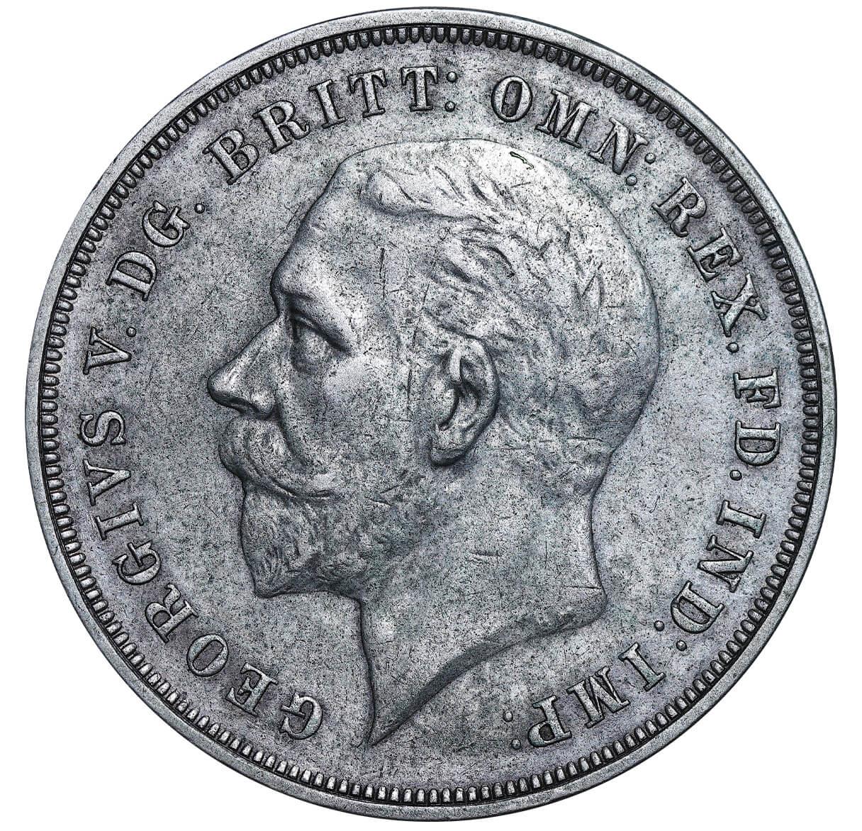 United Kingdom, 1 Crown, 1935 year, 25th anniversary of accession of King George V - Bild 2 aus 3