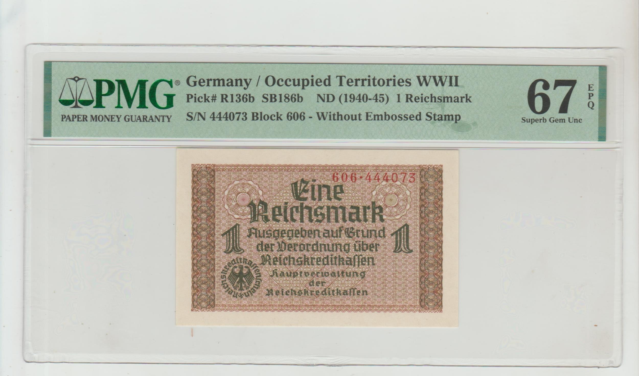 Germany, 1 Reichsmark, 1945 year