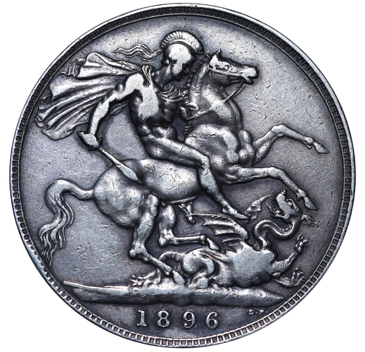 United Kingdom, 1 Crown, 1896 year - Bild 3 aus 3