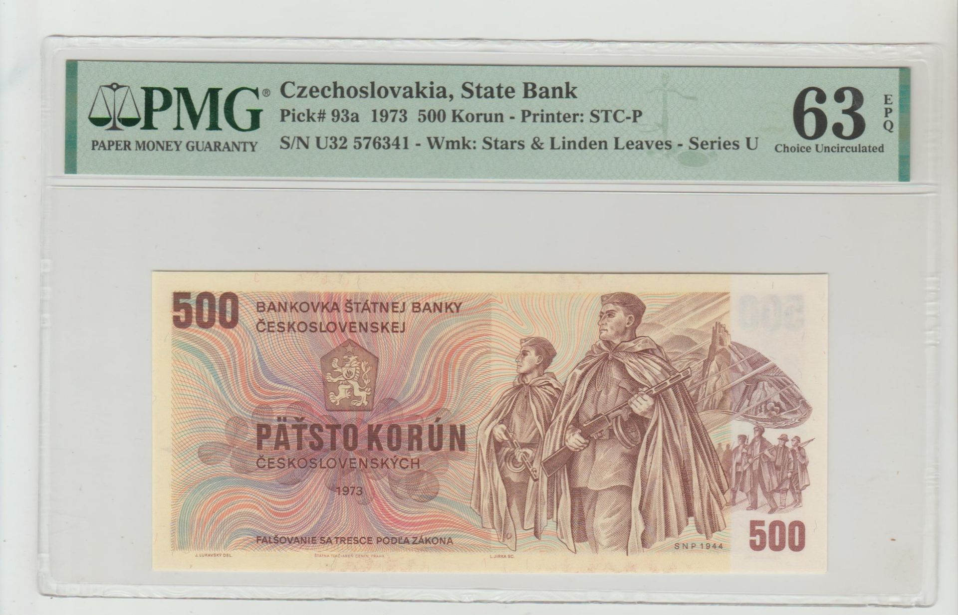 Czechoslovakia, 500 Korun, 1973 year