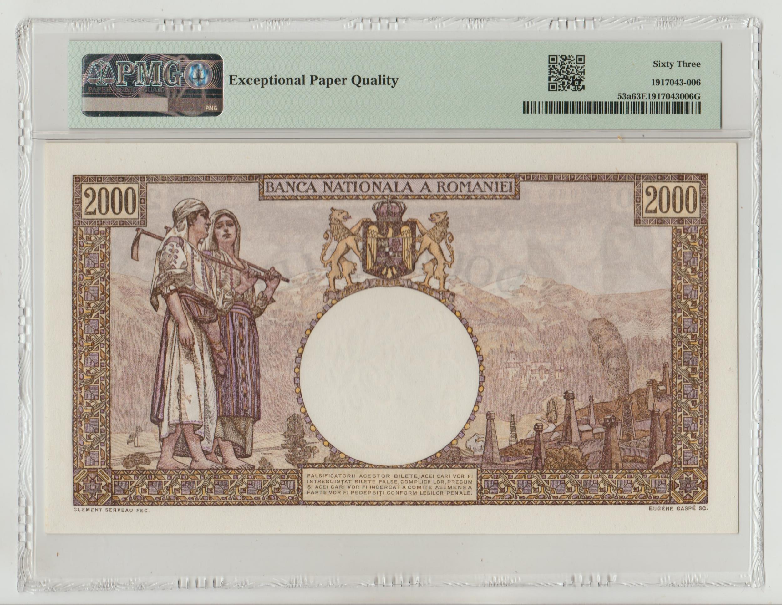 Romania, 2000 Lei, 1941 year - Image 2 of 2