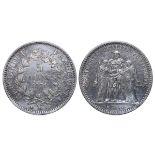 France, 5 Francs, 1871 year, A