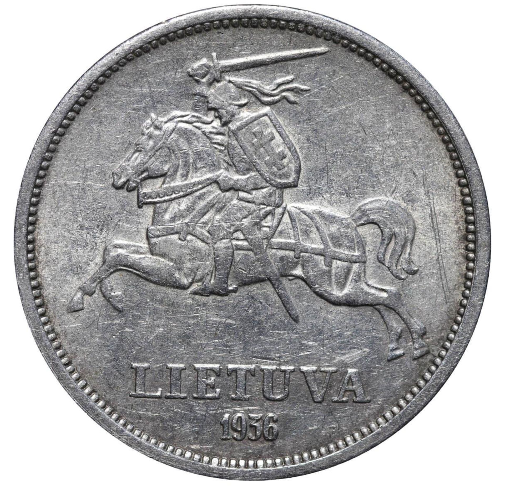 Lithuania, 5 Litai, 1936 year - Bild 3 aus 3