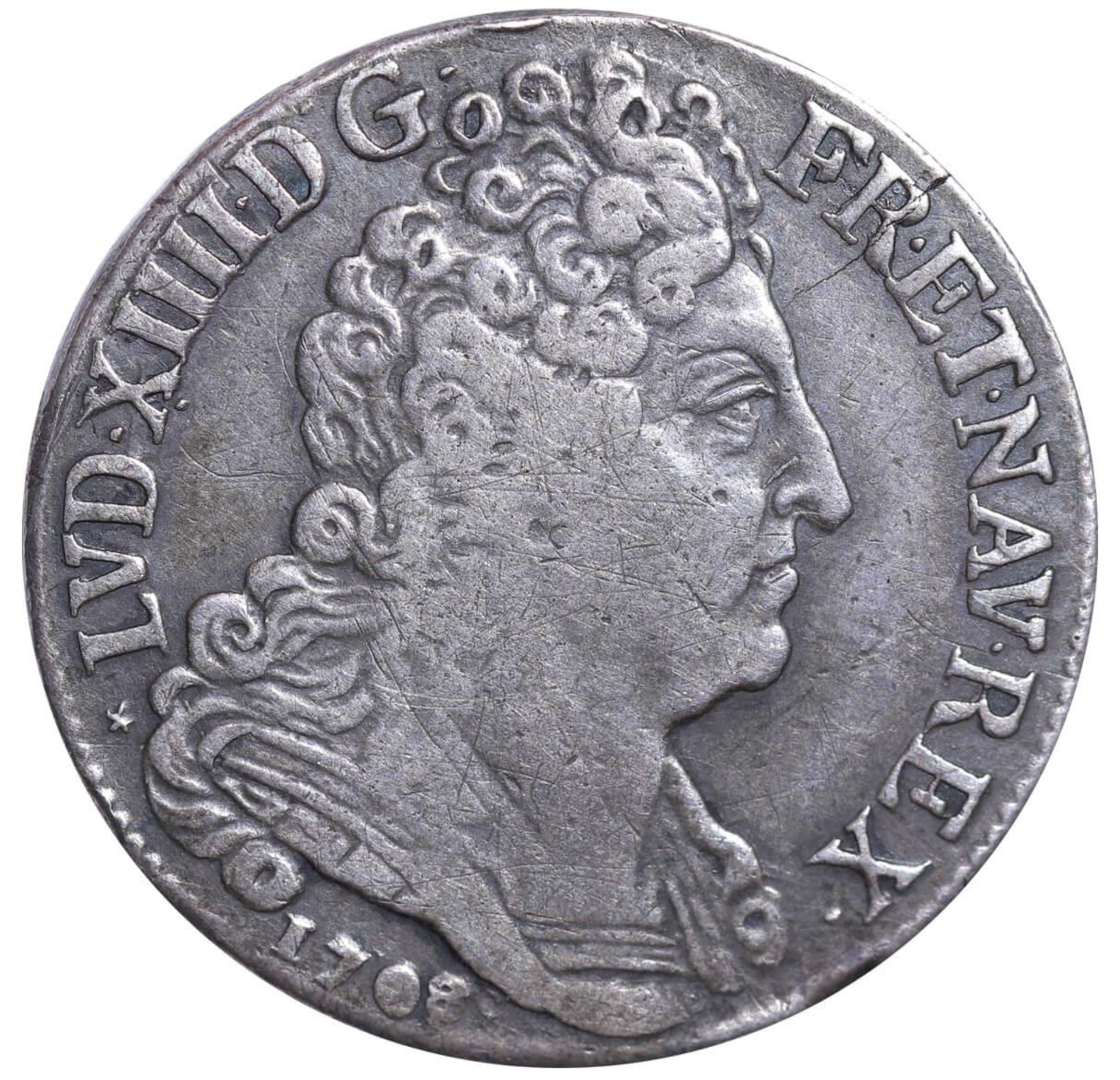 France, 20 Sols, 1708 year, W - Image 2 of 3