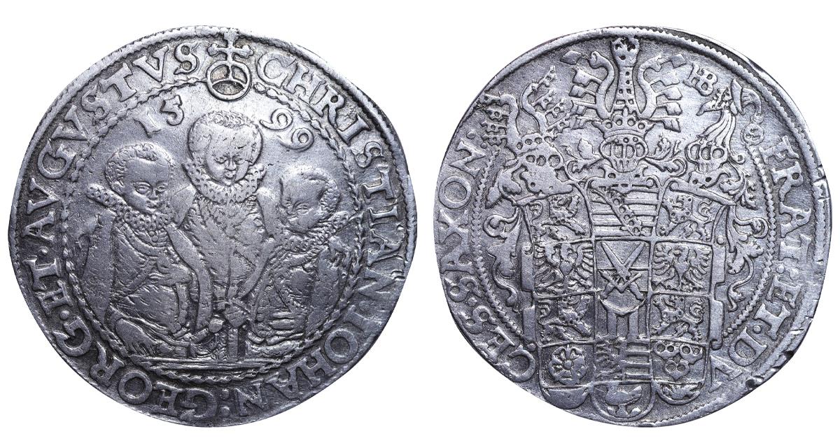 Electorate of Saxony, 1 Thaler, 1599 year, HB