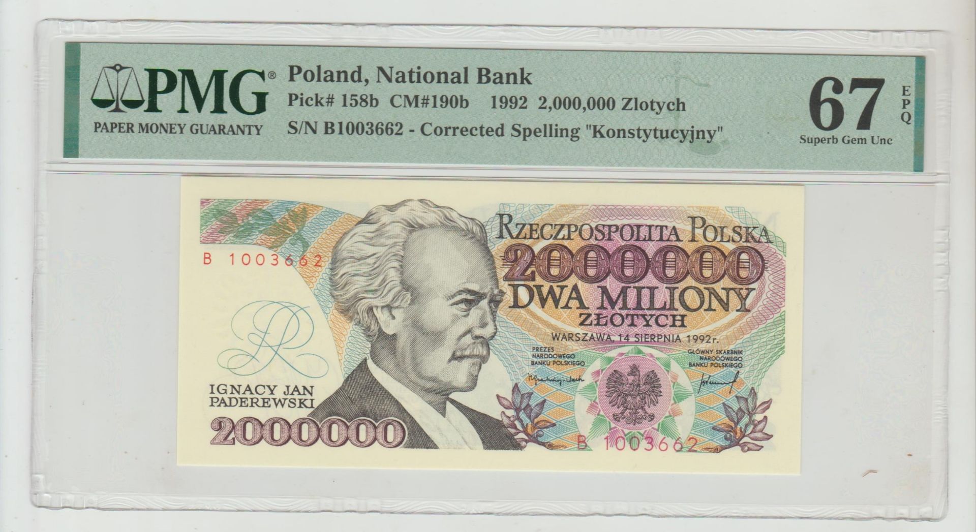 Poland, 2,000,000 Zlotych, 1992 year