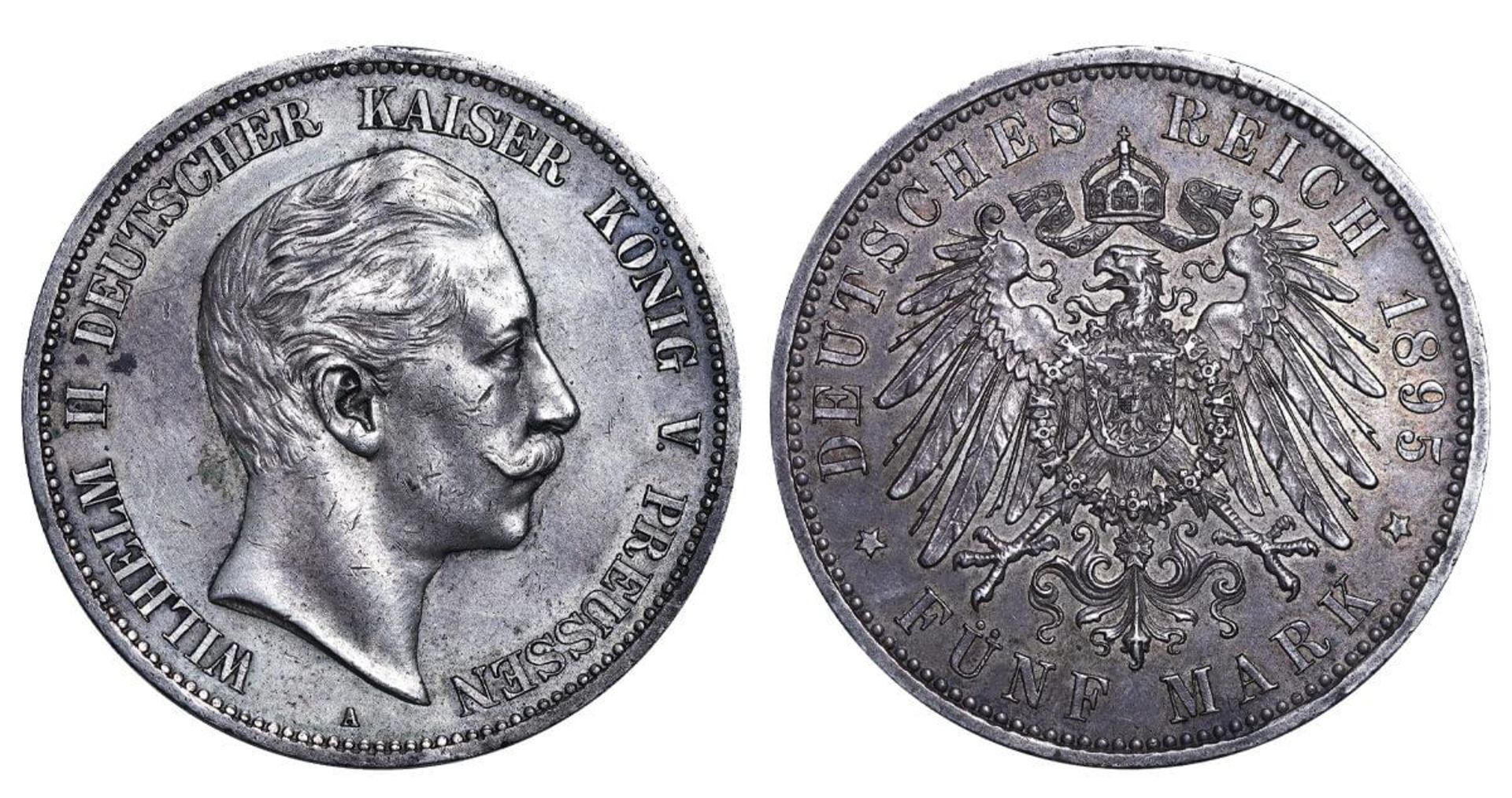 Kingdom of Prussia, 5 Mark, 1895 year, A