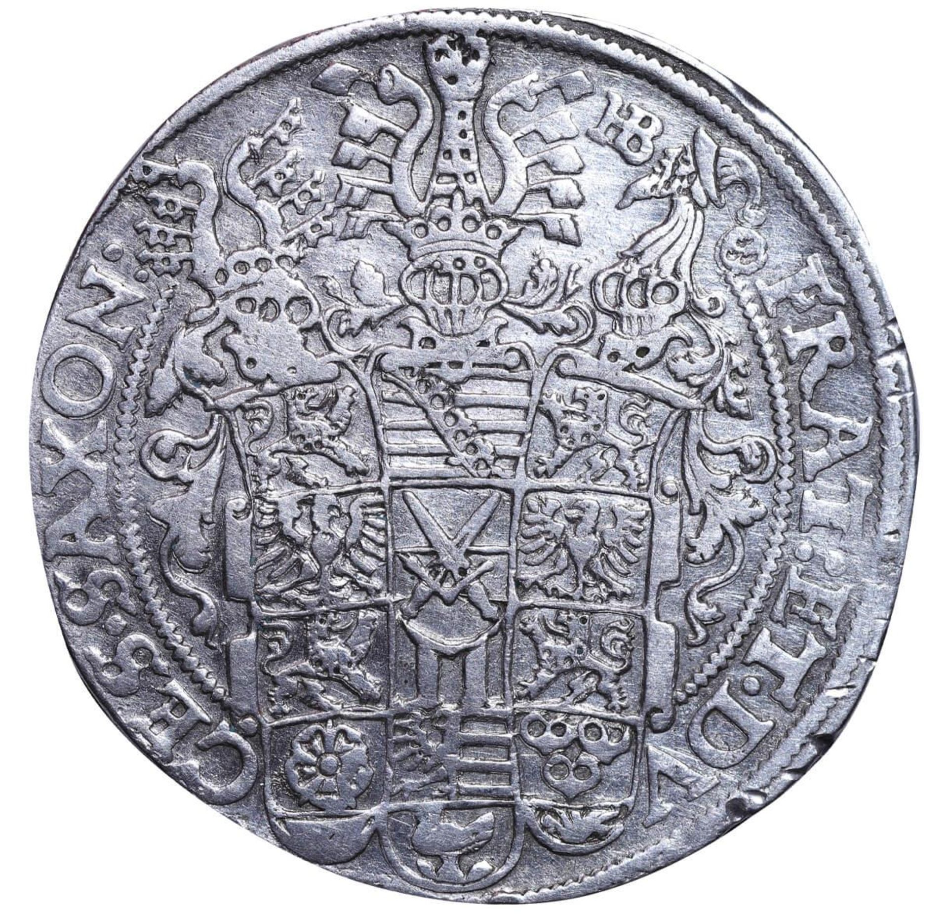 Electorate of Saxony, 1 Thaler, 1599 year, HB - Image 3 of 3