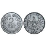 Germany, 2 Reichsmark, 1926 year, F