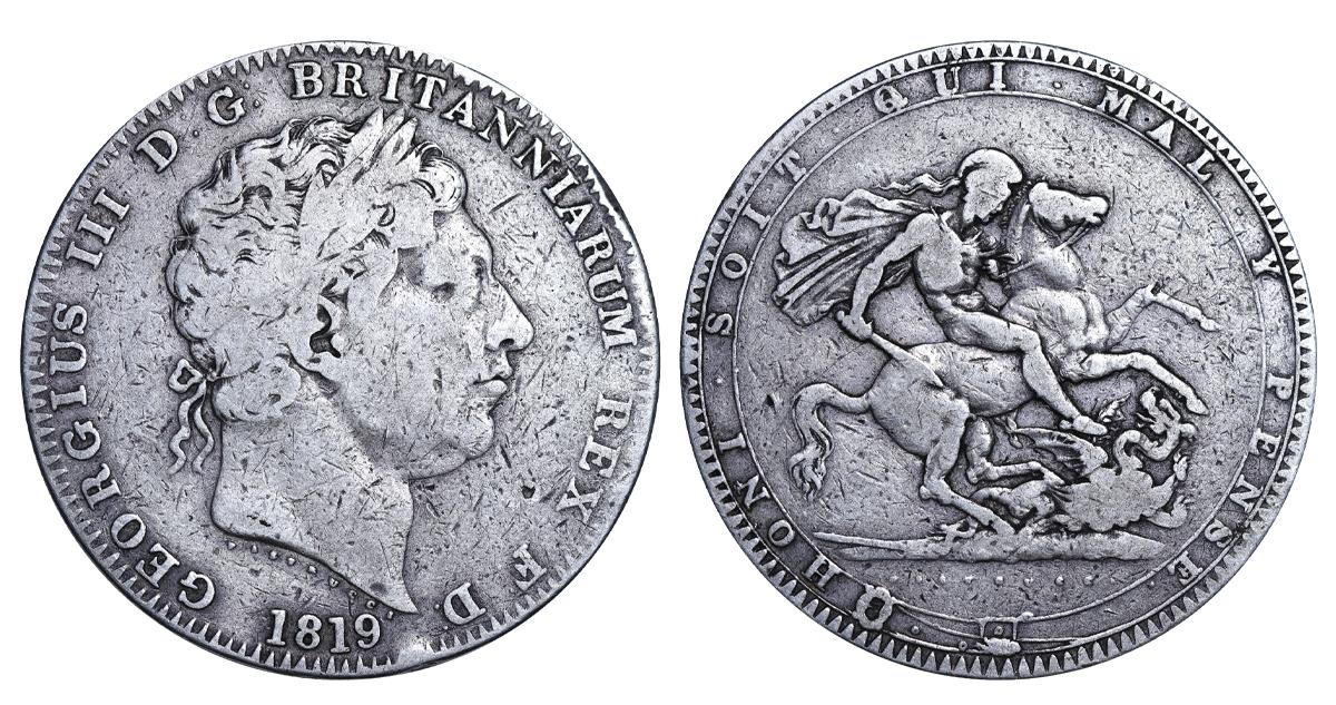 United Kingdom, 1 Crown, 1819 year