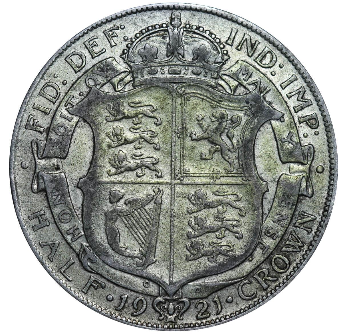 United Kingdom, ½ Crown, 1921 year - Image 3 of 3