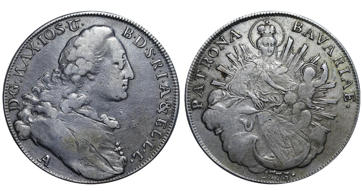 Electorate of Bavaria, 1 Thaler, 1773 year, A