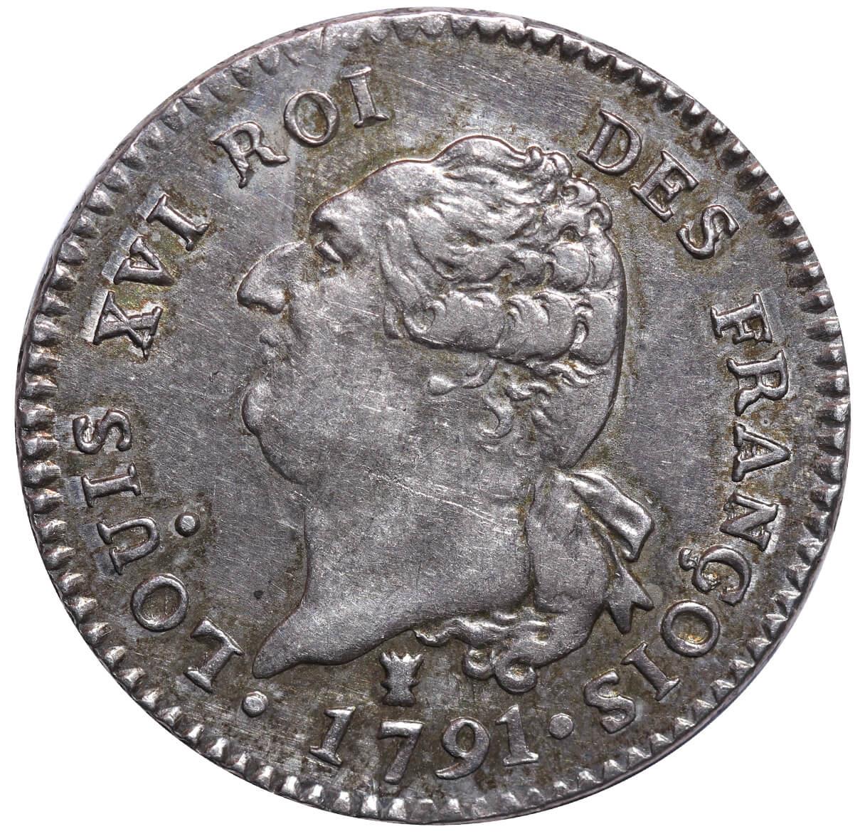 France, 30 Sols, 1791 year, I - Image 2 of 3
