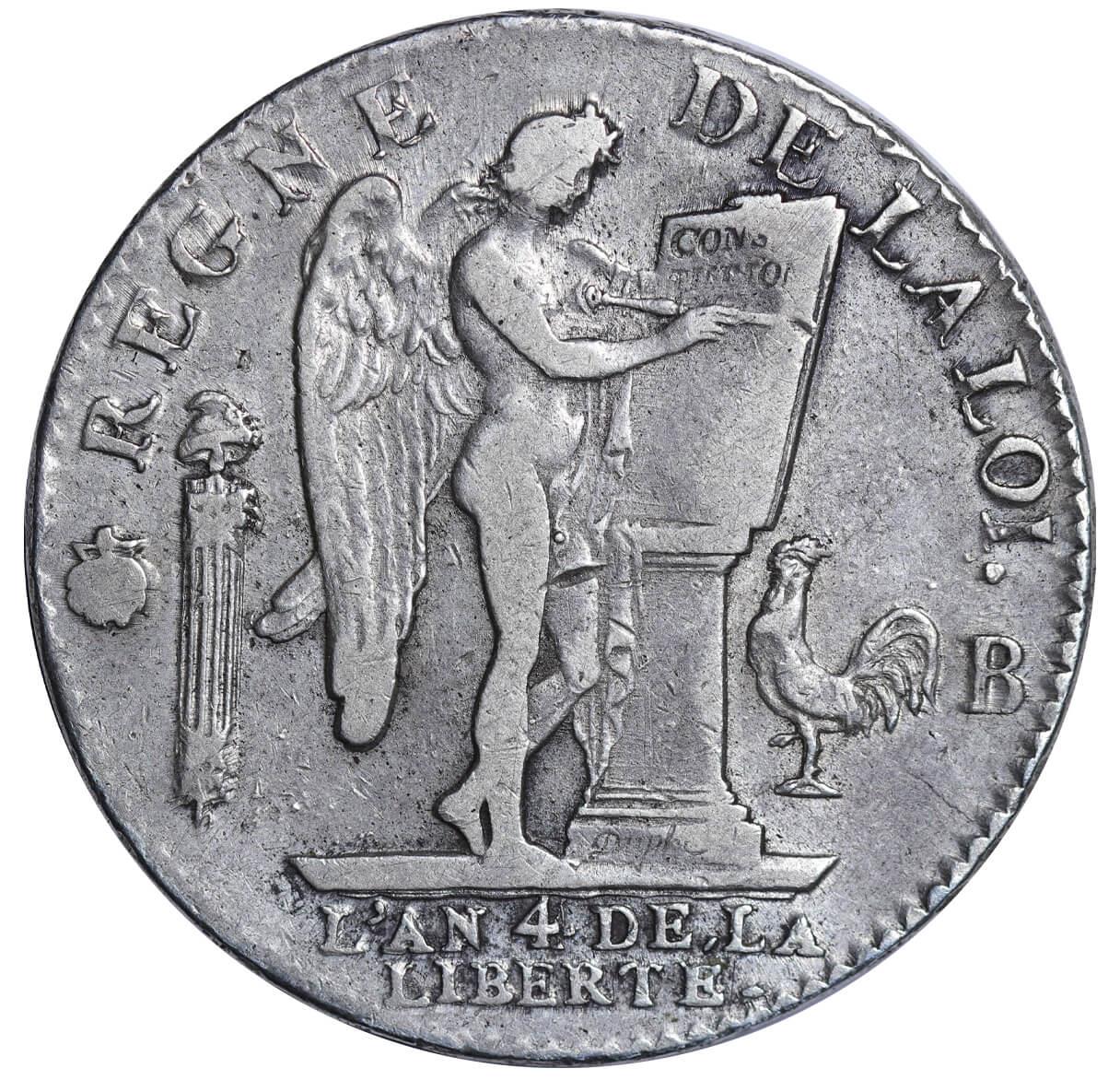 France, 1 Ecu, 1792 year, B - Image 3 of 3