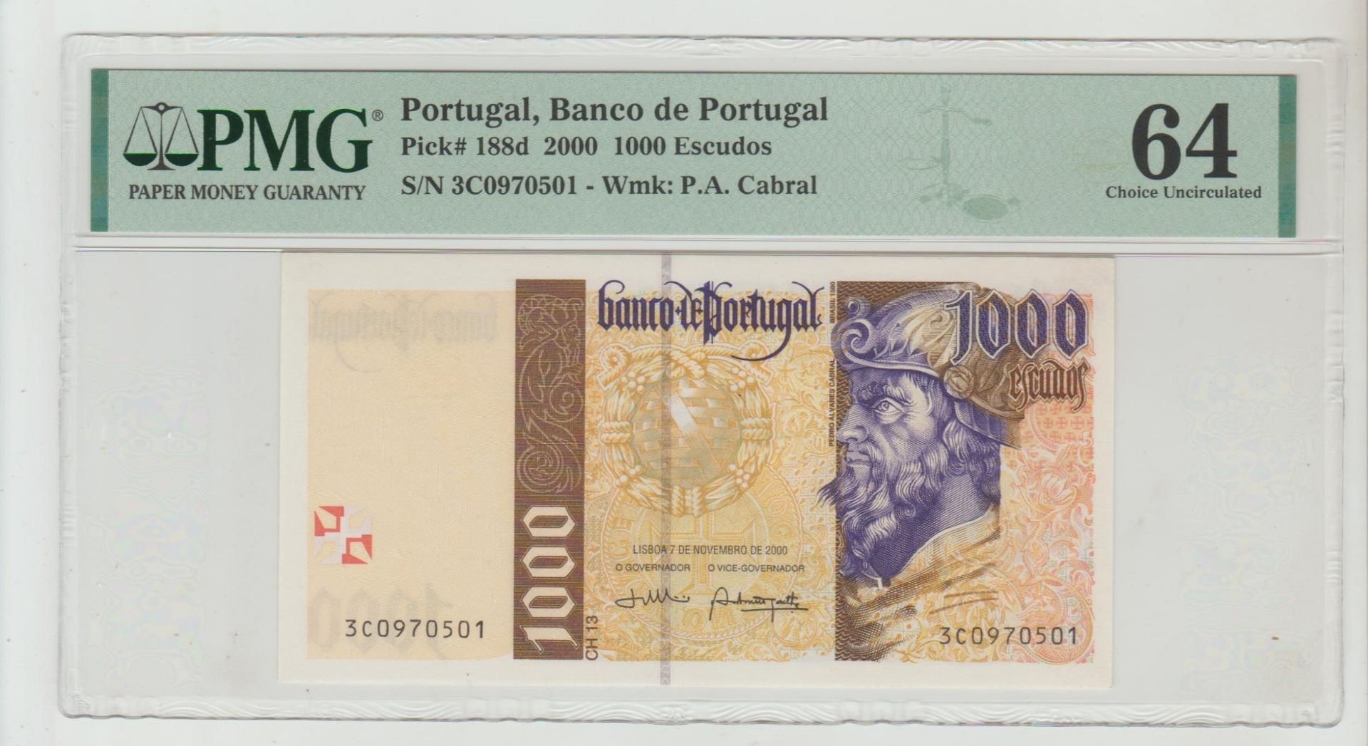 Portugal, 1000 Escudos, 2000 year