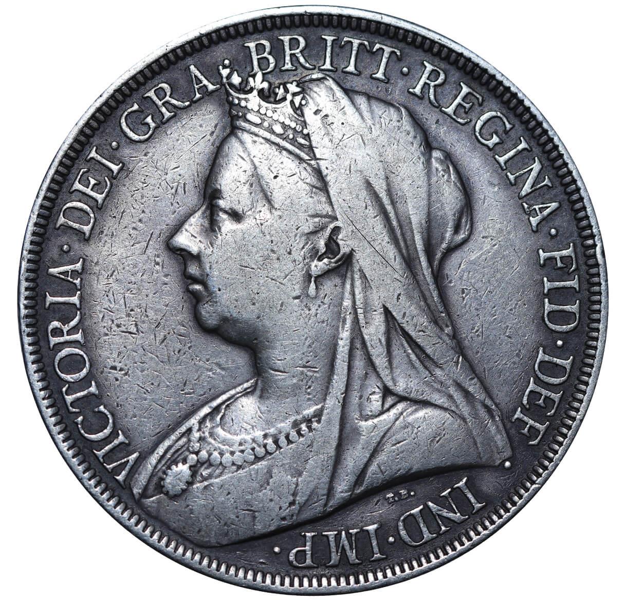 United Kingdom, 1 Crown, 1896 year - Bild 2 aus 3