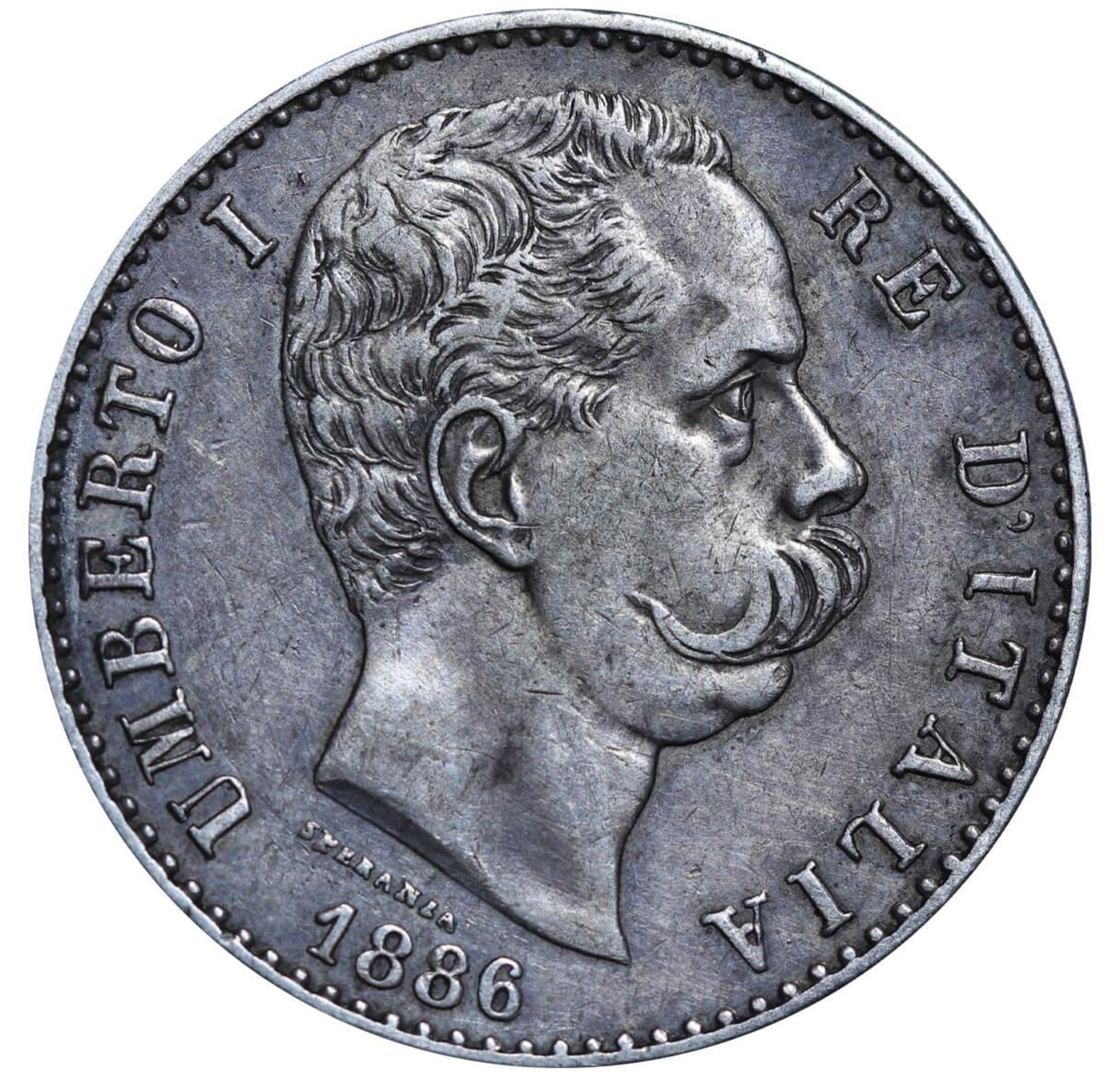 Italy, 2 Lire, 1886 year, R - Bild 2 aus 3