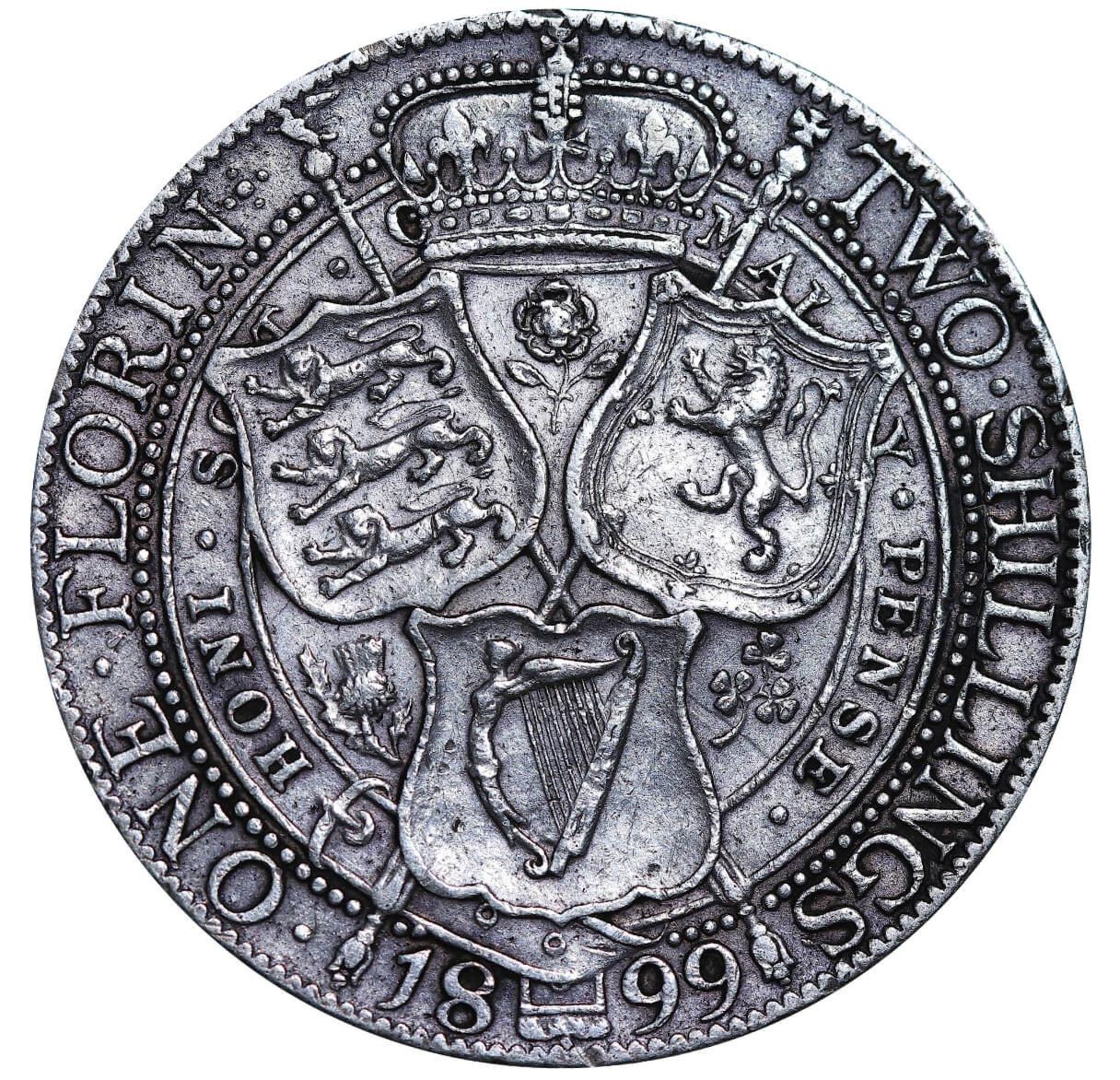 United Kingdom, 1 Florin, 1899 year - Bild 3 aus 3