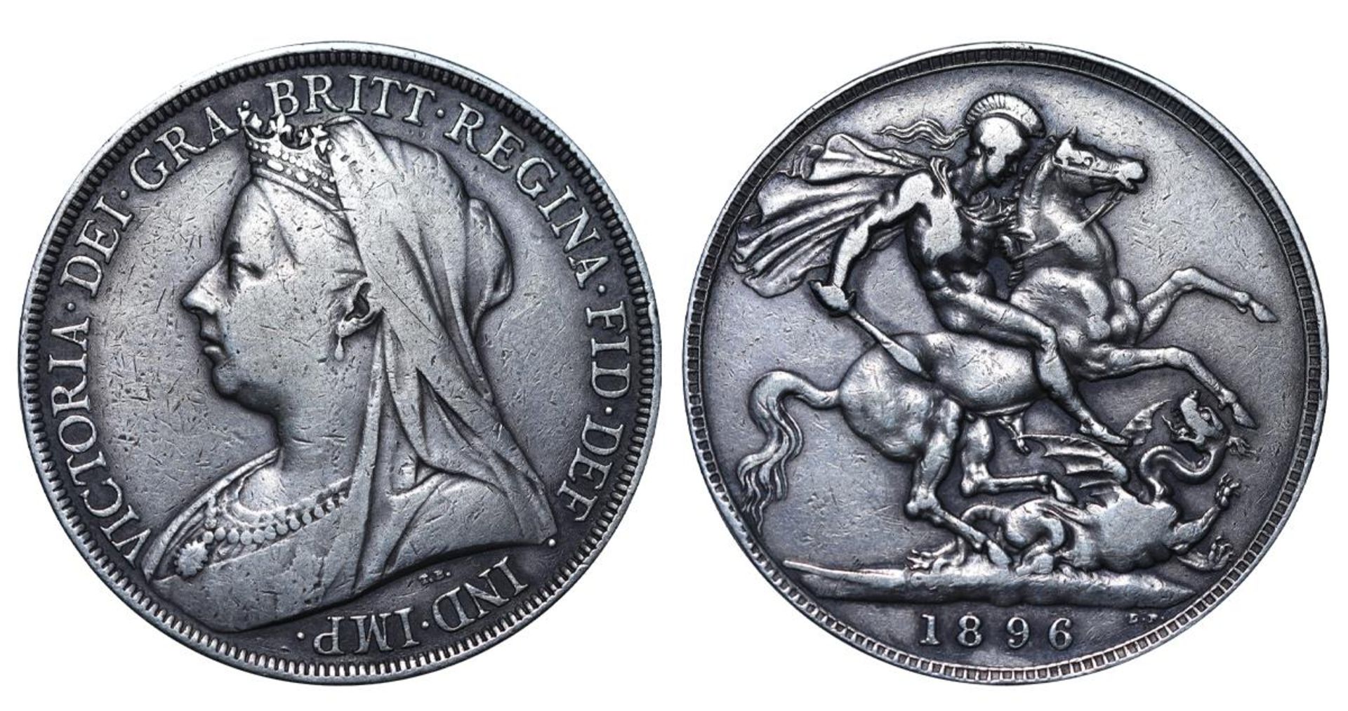 United Kingdom, 1 Crown, 1896 year