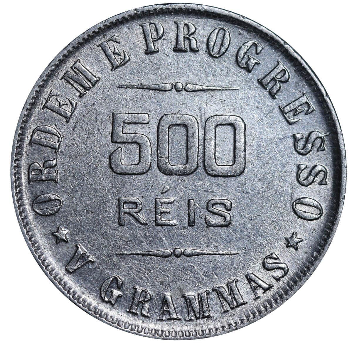 Brazil, 500 Reis, 1907 year - Bild 3 aus 3