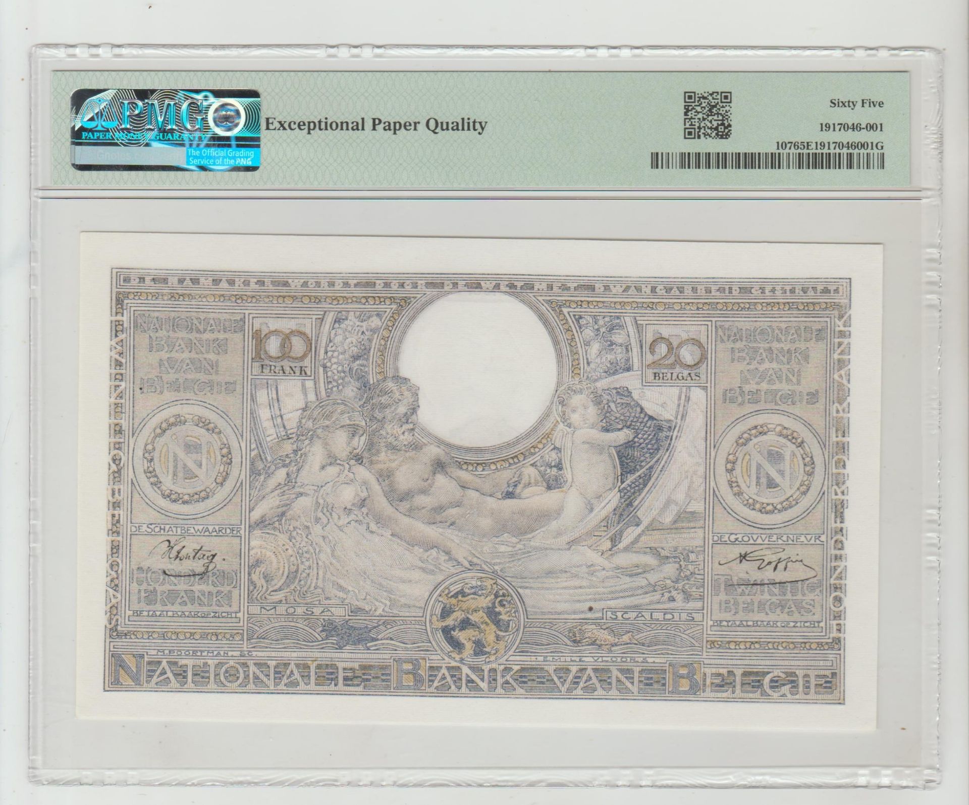Belgium, 100 Francs, 1943 year - Bild 2 aus 2