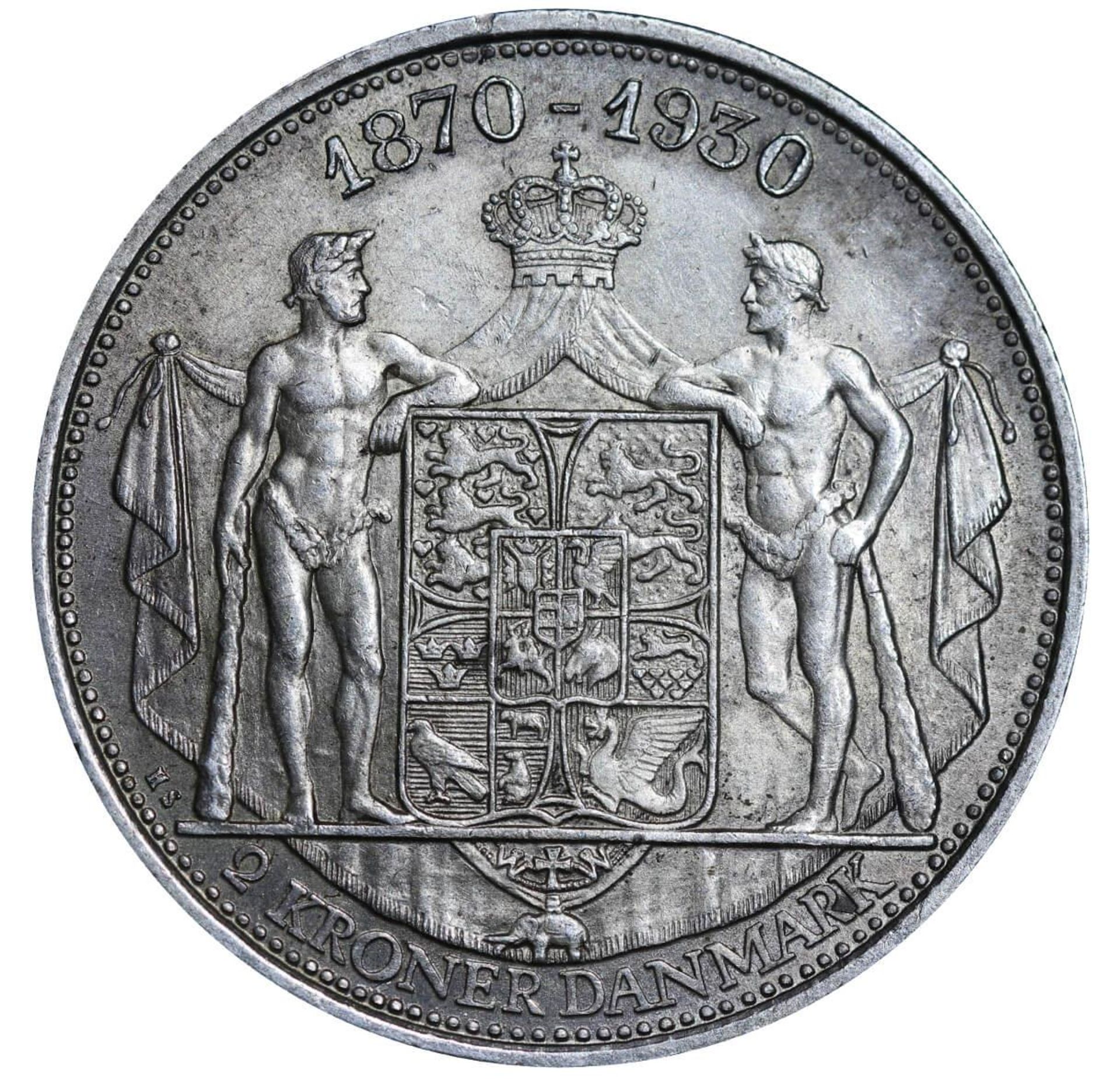 Denmark, 2 Kroner, 1930 year, ?N, 60th Anniversary - Birth of King Christian X - Bild 3 aus 3