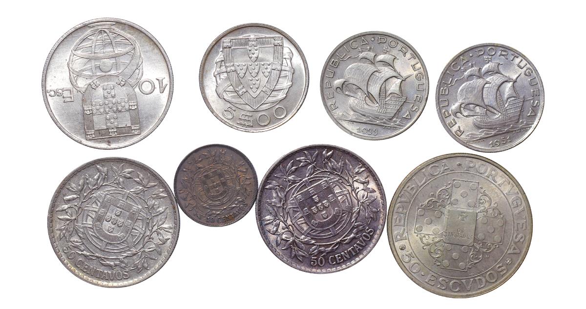 Collection of 8 Coins: Portugal - Image 2 of 2