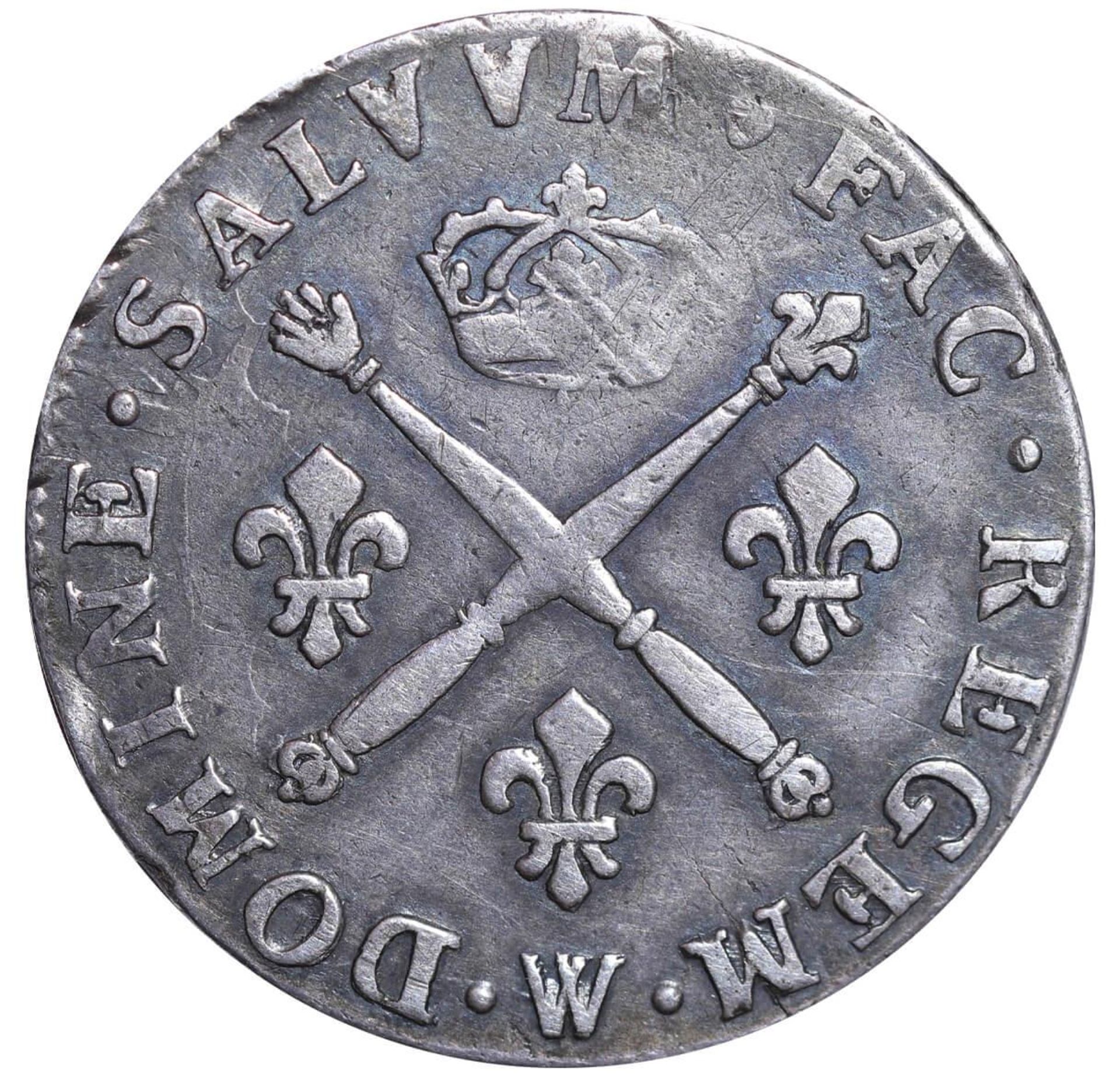 France, 20 Sols, 1708 year, W - Image 3 of 3