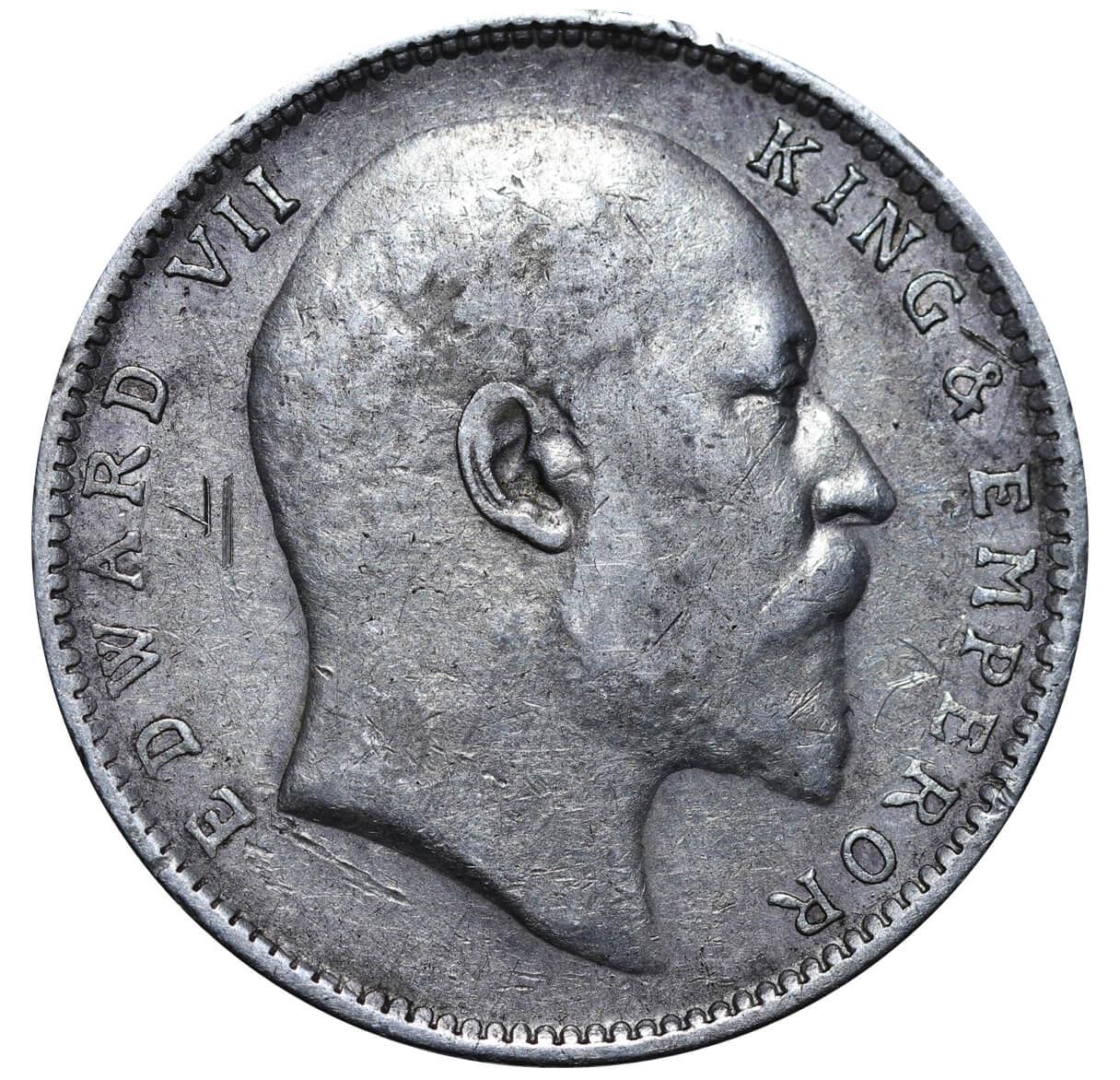 India-British, 1 Rupee, 1906 year - Image 2 of 3