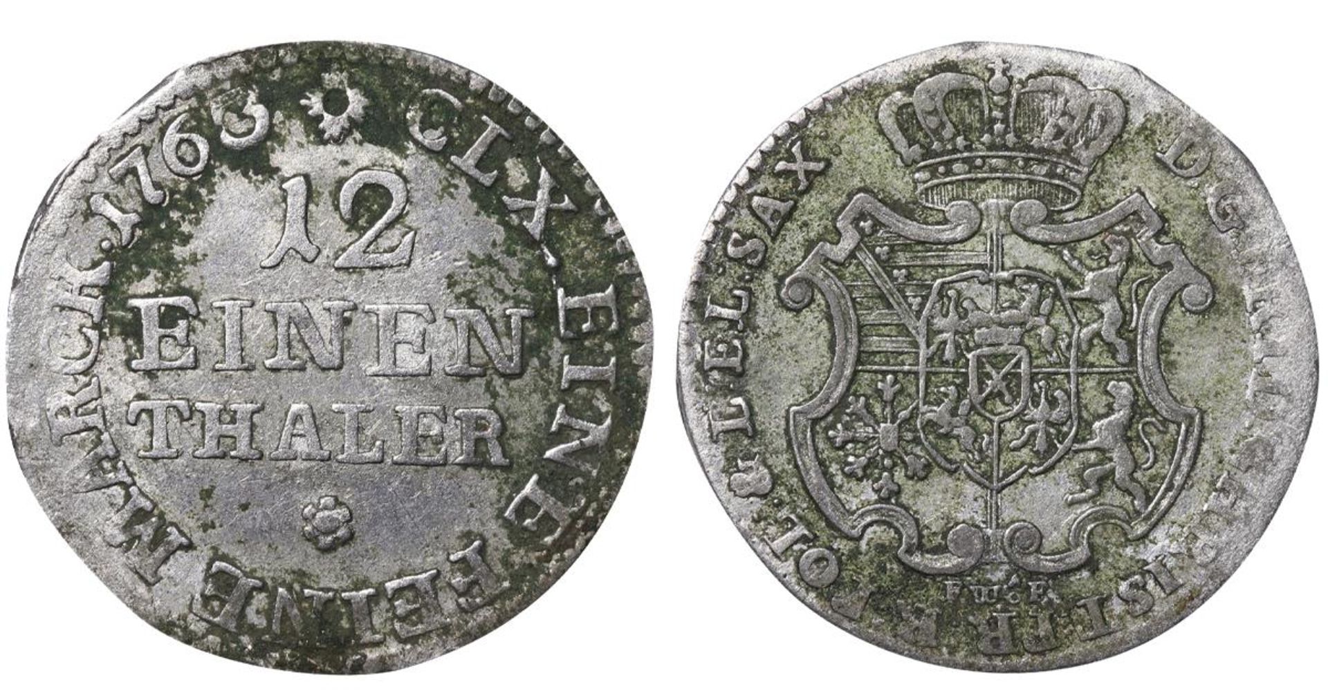 Electorate of Saxony, 1/12 Thaler, 1763 year, FWoF