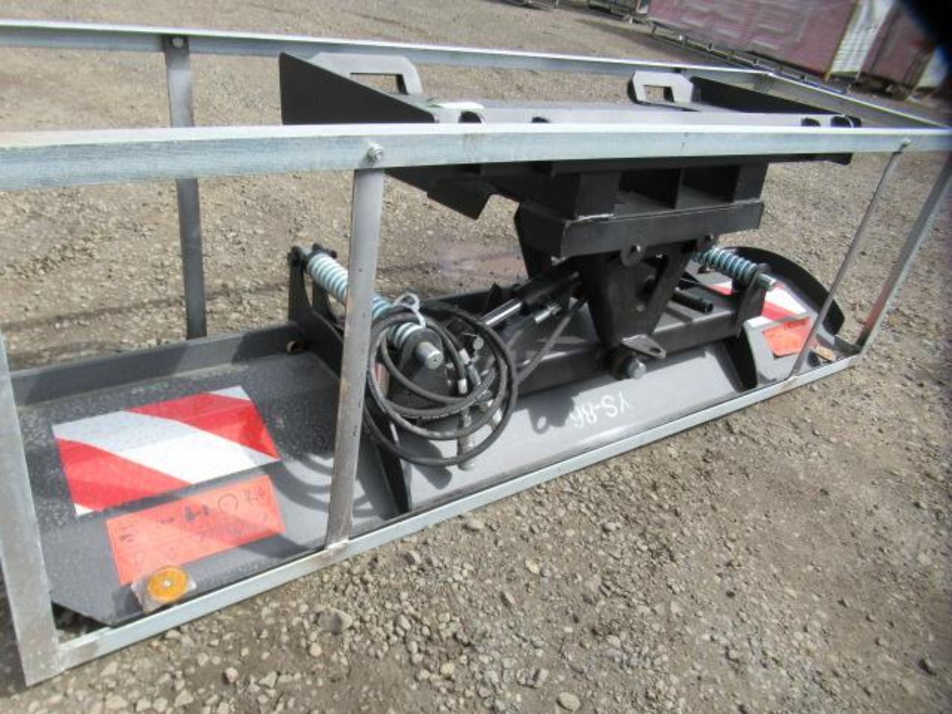 GREATBEAR 7' SKID STEER BLADE ATTACHMENT W/ HYDRAULIC FITTINGS (UNUSED)