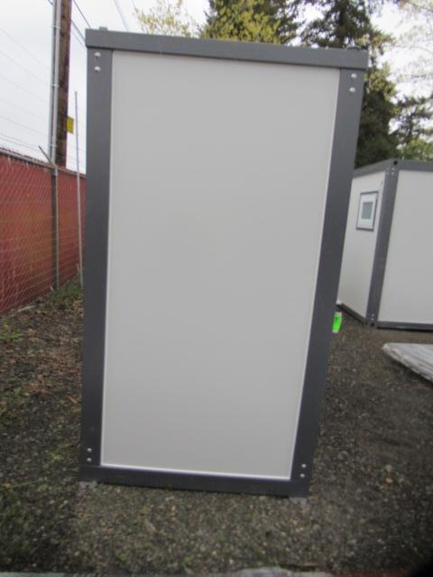 81'' X 50'' X 90'' 110V/220V PORTABLE RESTROOM W/ (2) SEPARATE STALLS, SINKS & LIGHTS, LOCKING - Image 2 of 6