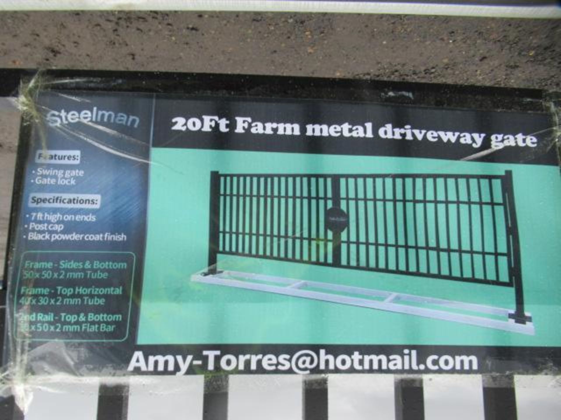 2024 STEELMAN 20' FARM METAL DRIVEWAY GATE (UNUSED) - Bild 4 aus 4