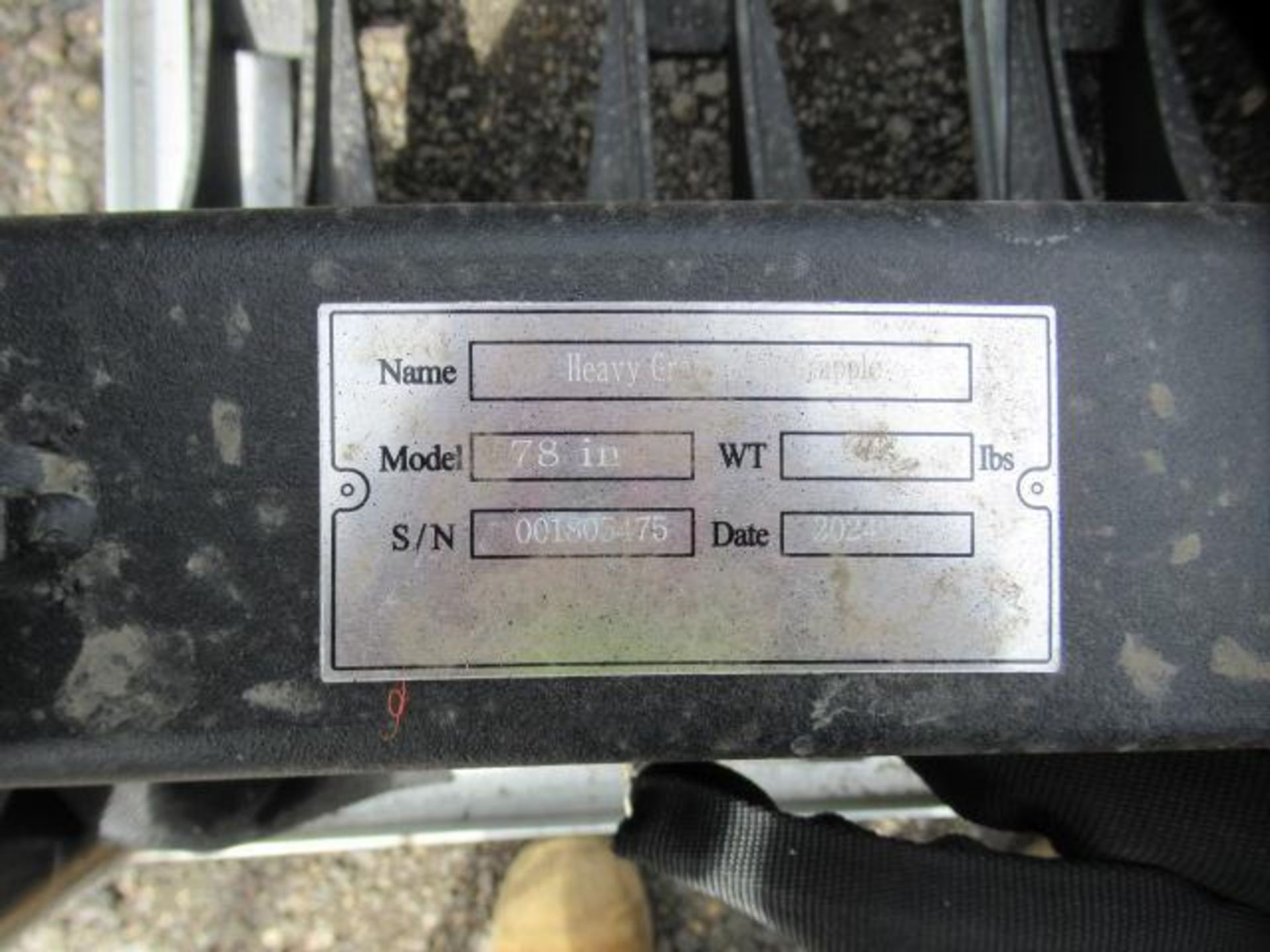 GREATBEAR 78'' SKID STEER HEAVY GRASS FORK GRAPPLE ATTACHMENT W/ HYDRAULIC FITTINGS (UNUSED) - Image 5 of 5