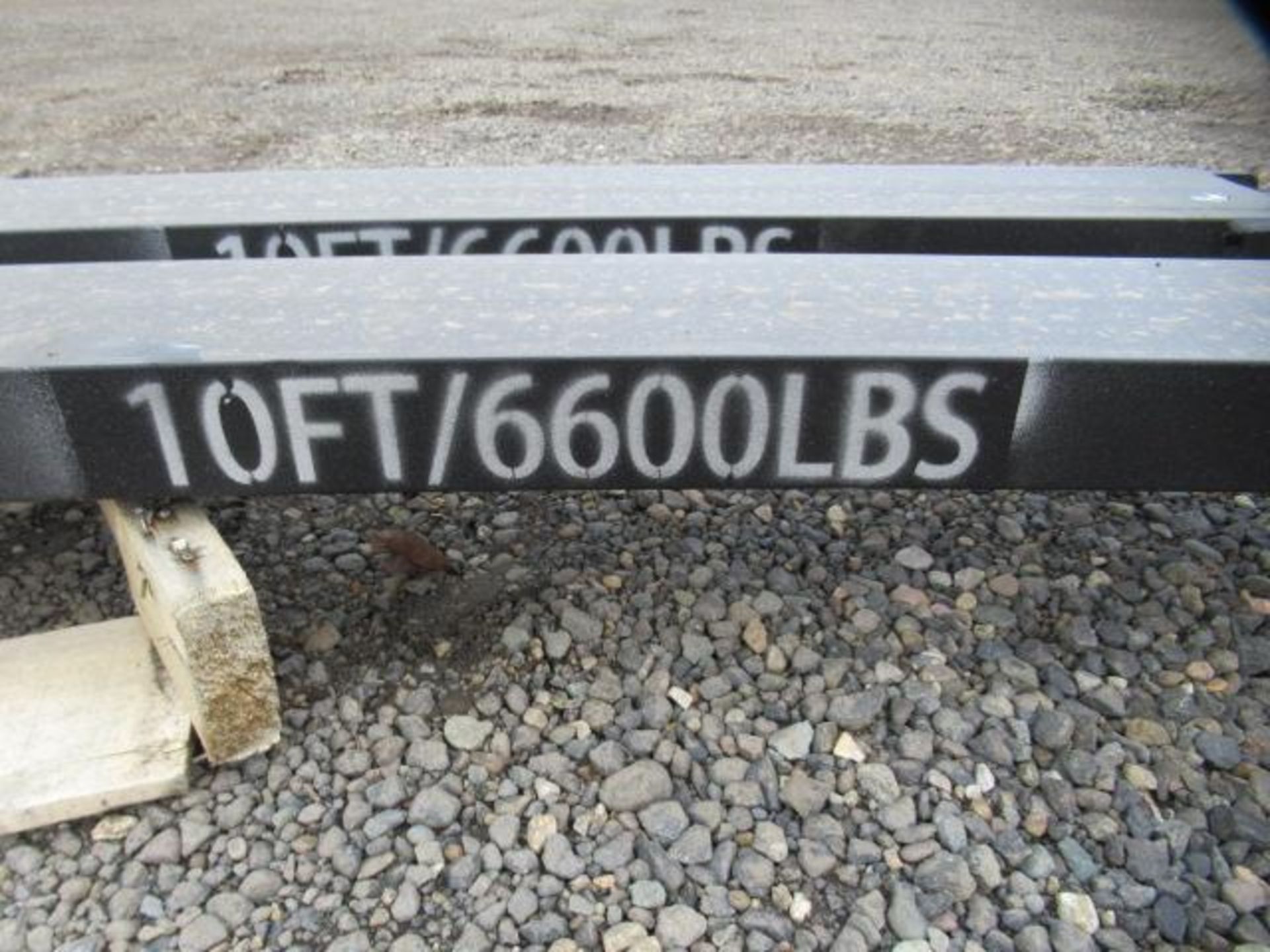 10' STEEL FORK EXTENSIONS, 6600LB CAPACITY (UNUSED) - Image 3 of 3