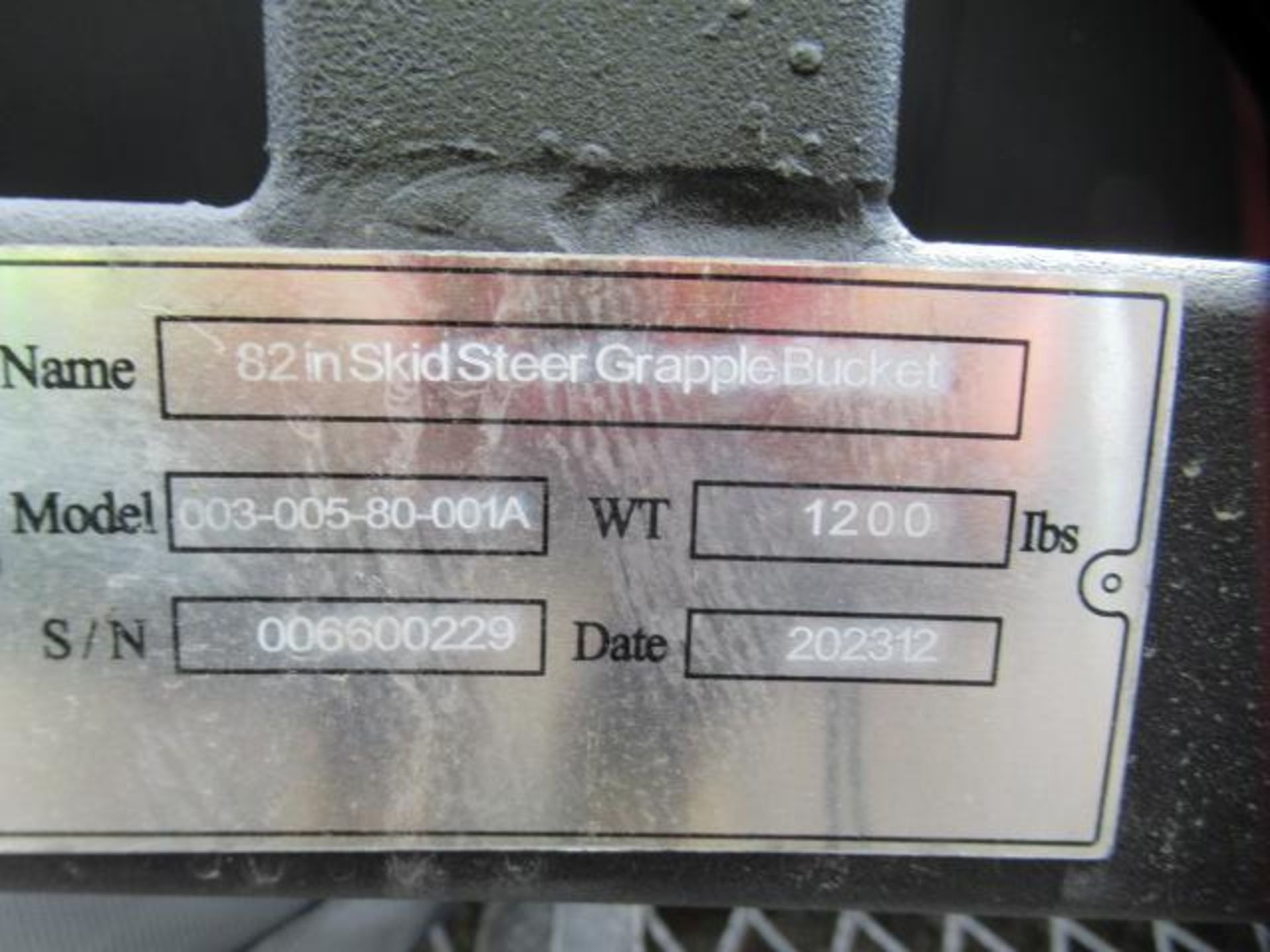 GREATBEAR 003-005-80-001A 82'' SKID STEER GRAPPLE BUCKET (UNUSED) - Image 5 of 5