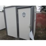 85'' X 63'' X 90'' BASTONE 110/220V PORTABLE RESTROOM W/ SHOWER, VANITY & SINK, FAN, LIGHT, WINDOW,