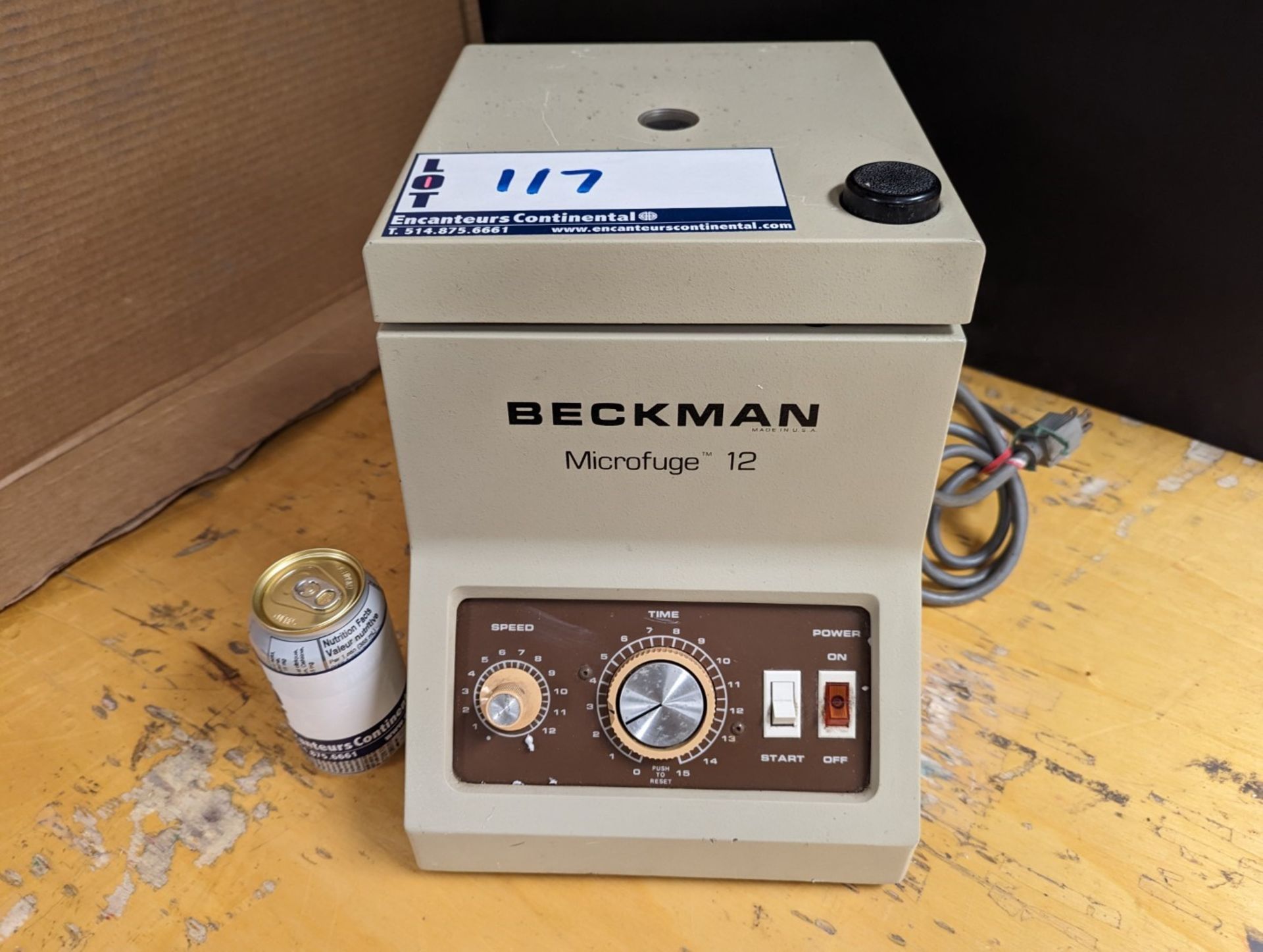 CENTRUFUGE BECKMAN MICROFUGE 12